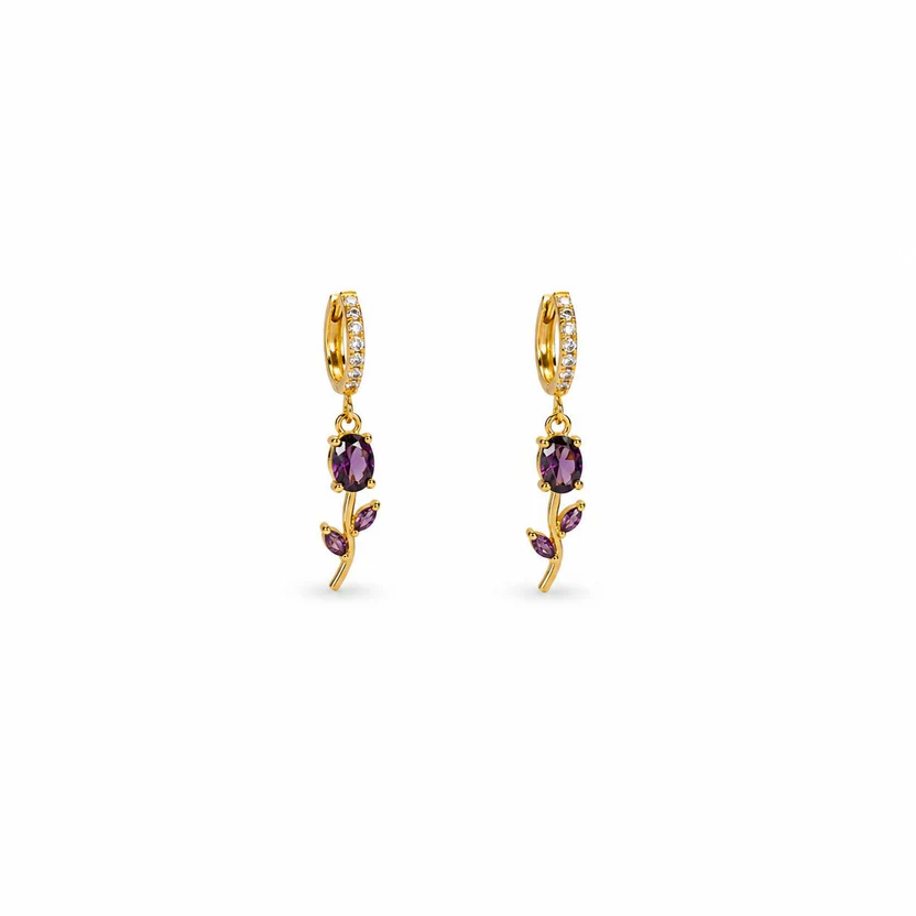 Tulip Gold Earrings