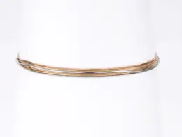 Tri-Tone Multi-Strand Snake Chain Adjustable Bracelet