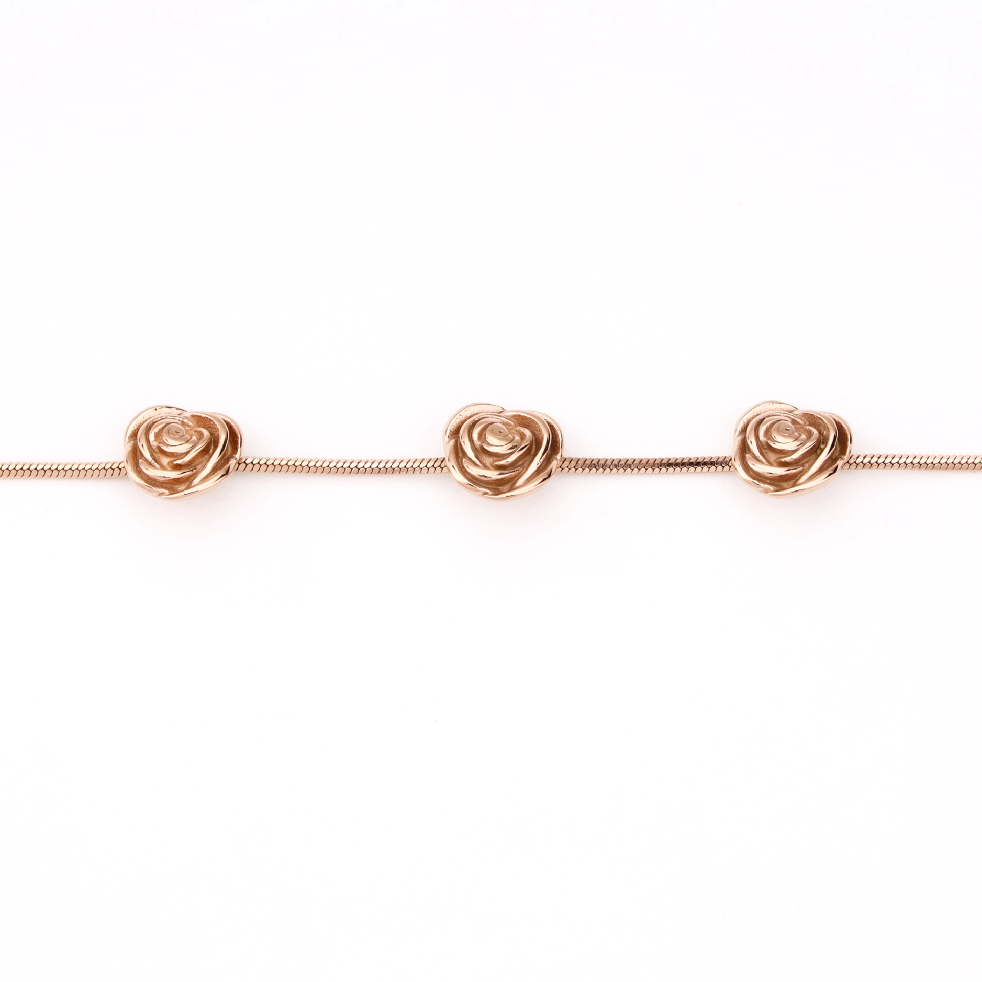 Rose Dew Drop Charm Bracelet Rosegold - Image 2