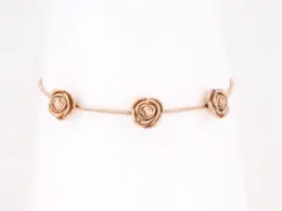 Rose Dew Drop Charm Bracelet Rosegold