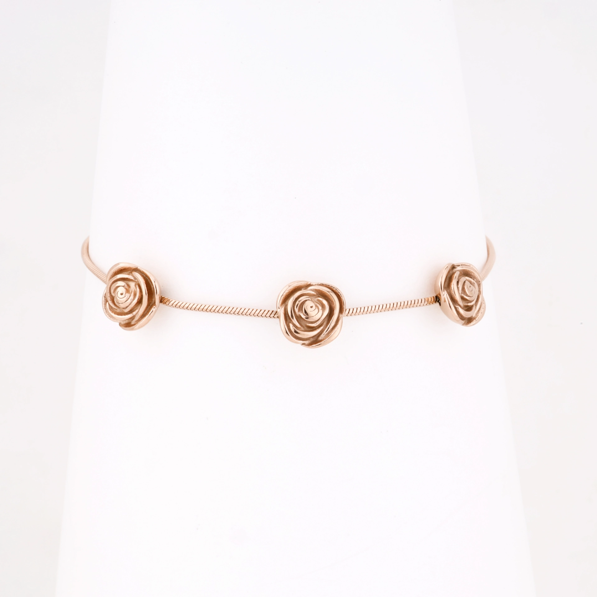Rose Dew Drop Charm Bracelet Rosegold