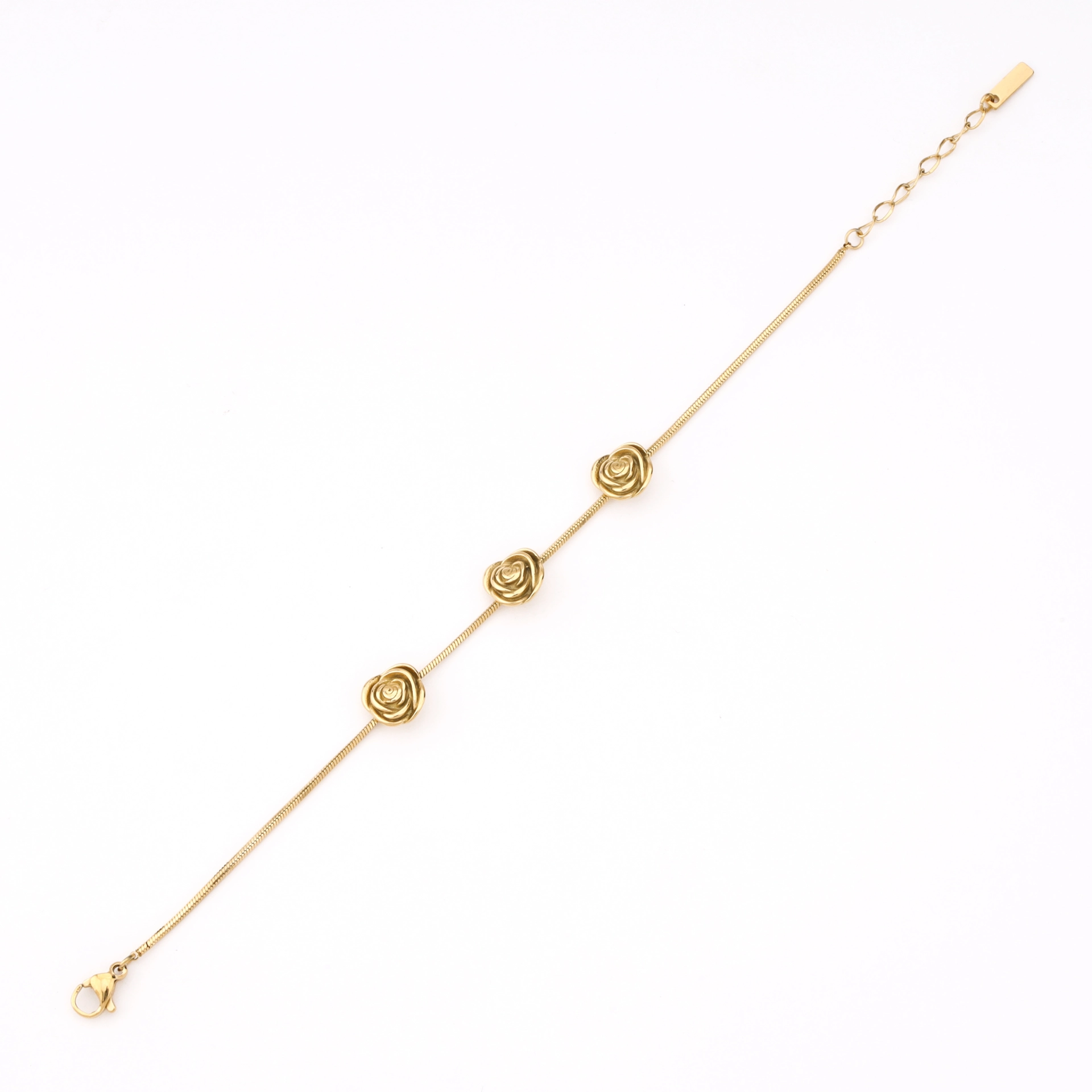 Rose Dew Drop Charm Bracelet Gold - Image 3