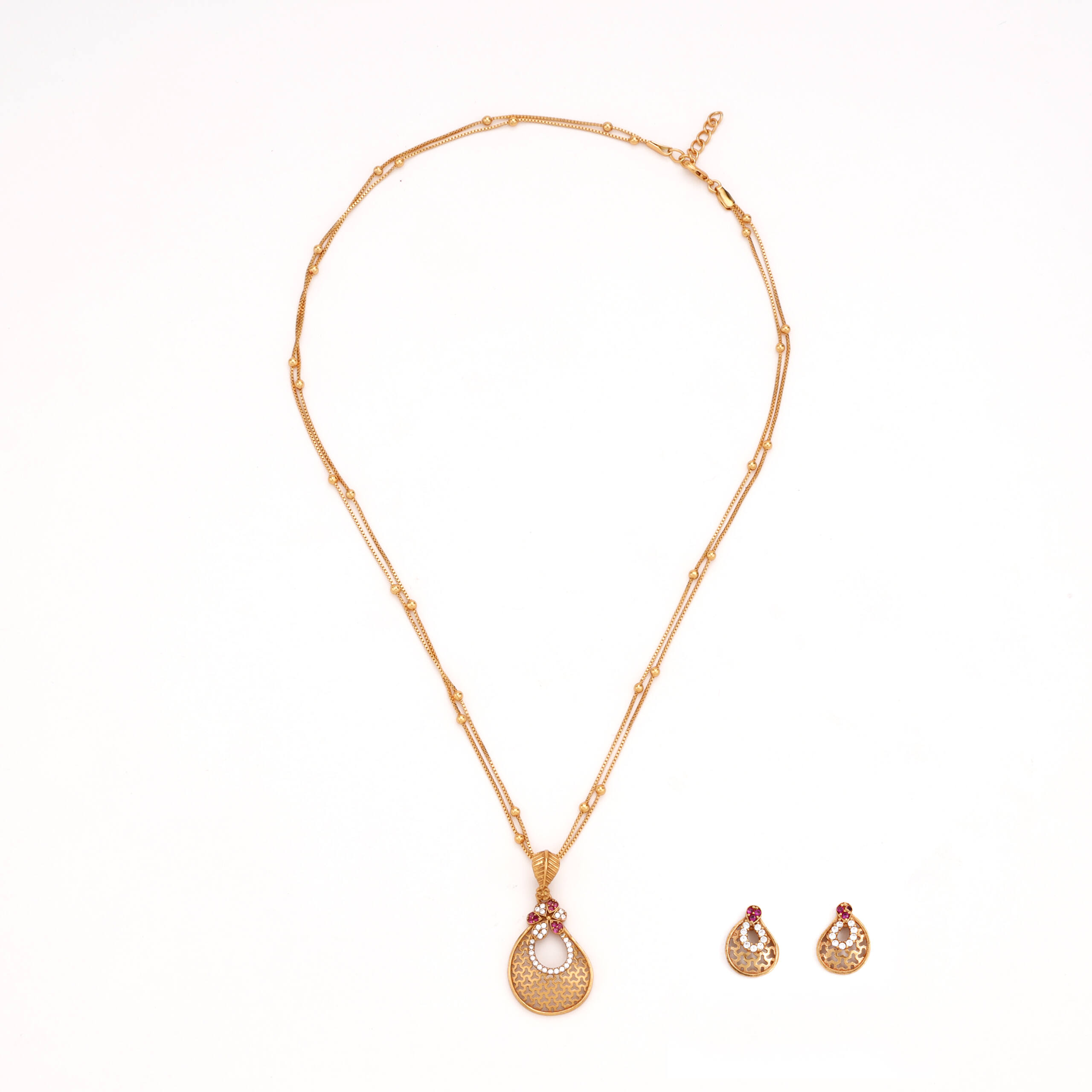 Aurelia Teardrop Pendant Set