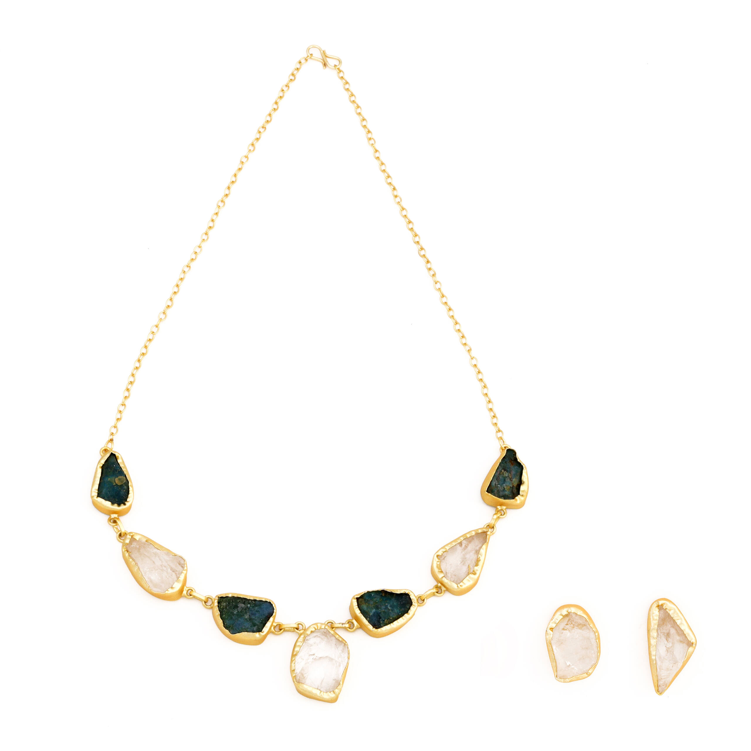 Chocolate Pearl Bead Necklace Set