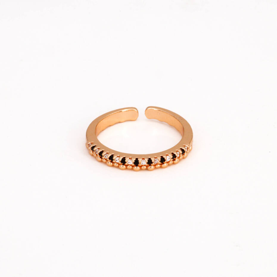 Elegant Rose Gold Beaded Cuff Bracelet