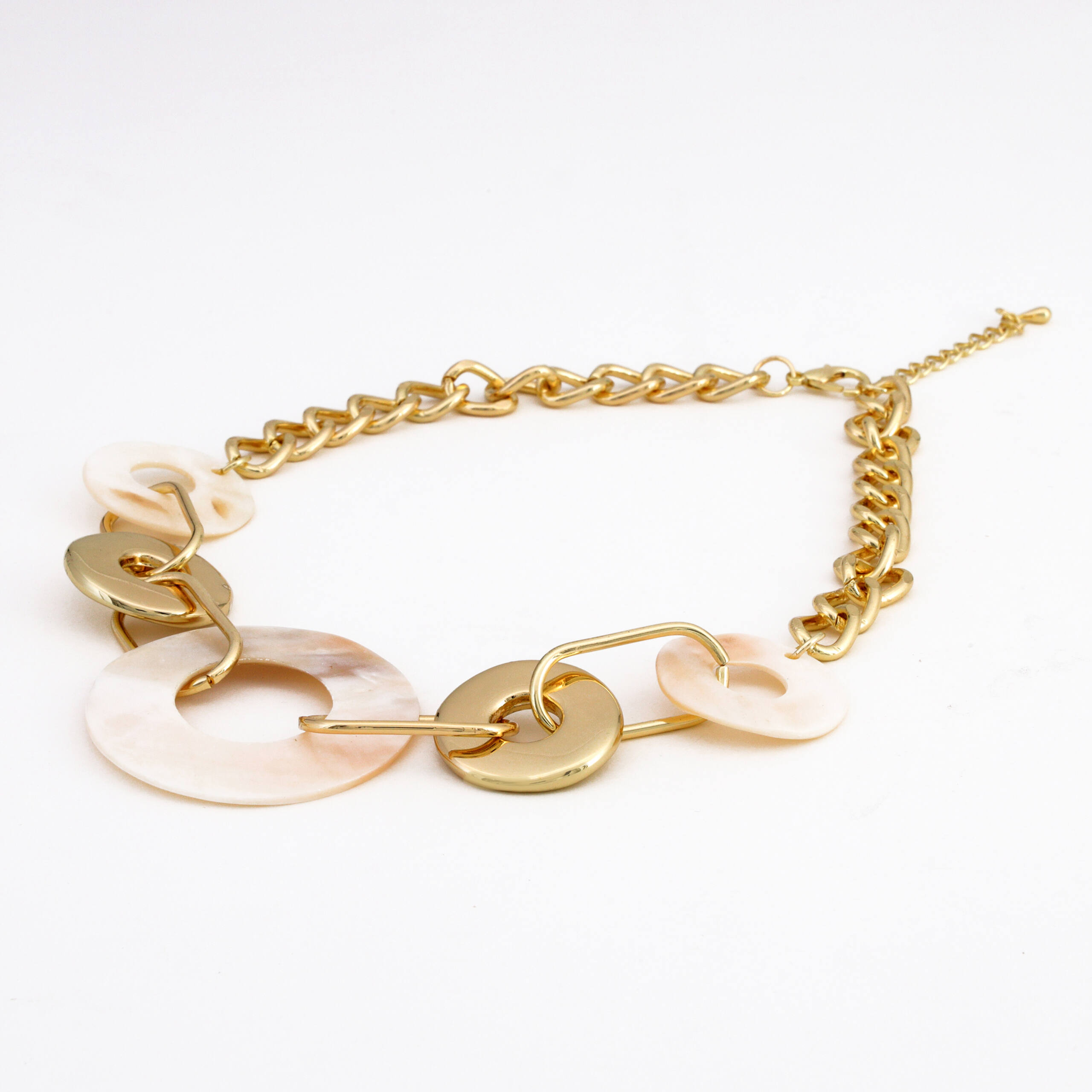 Floral Pearl Cascade Necklace