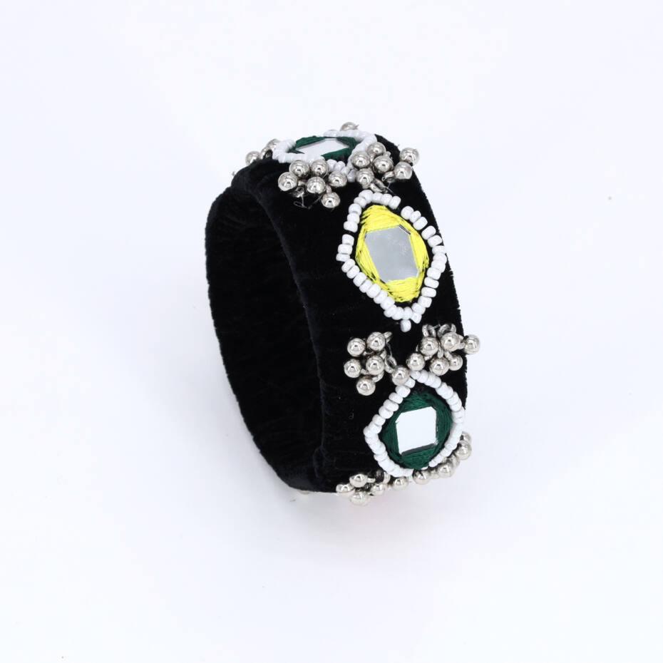 Jewel Eye Mirror Cuff