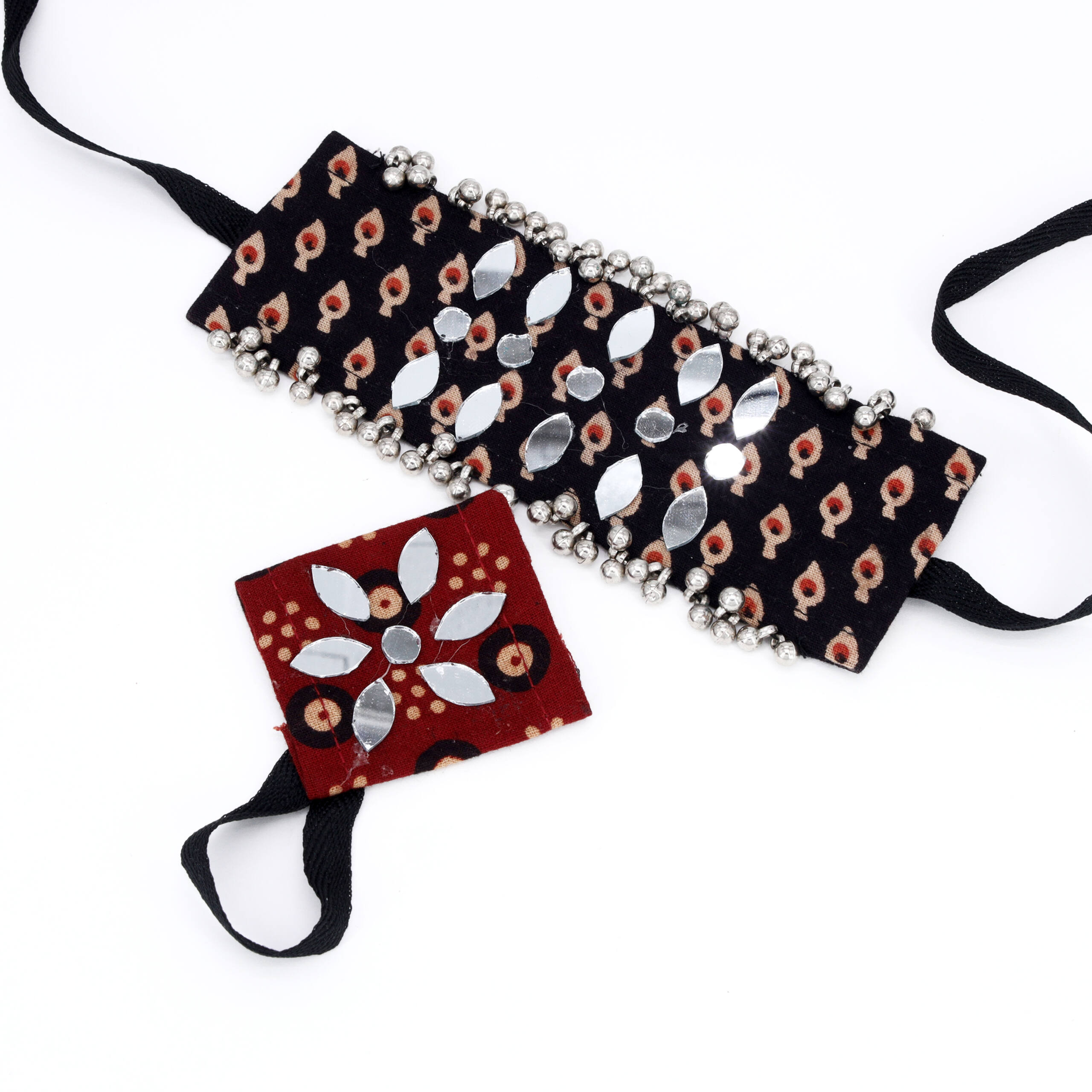 Midnight Mirrorwork Festive Bracelet