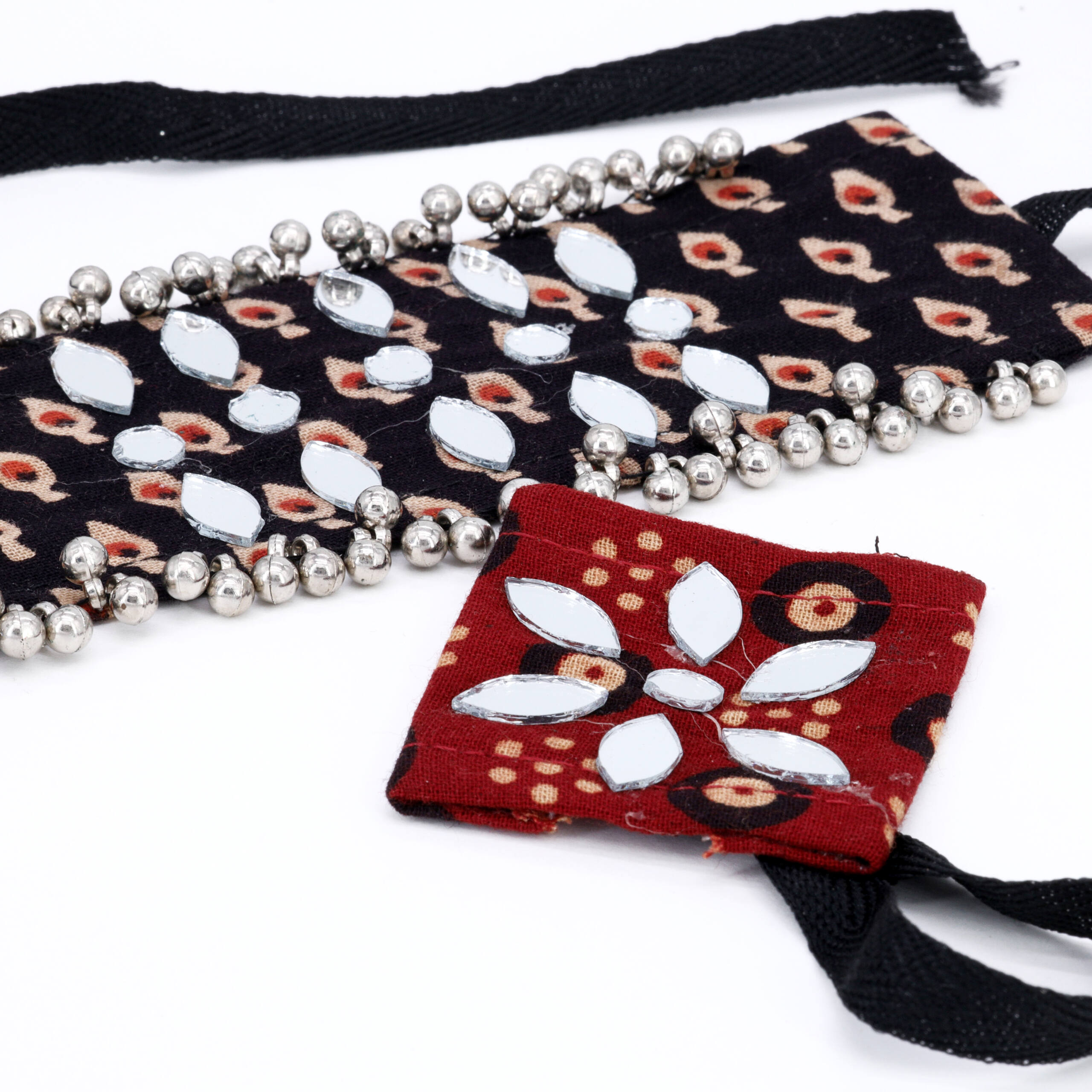 Midnight Mirrorwork Festive Bracelet