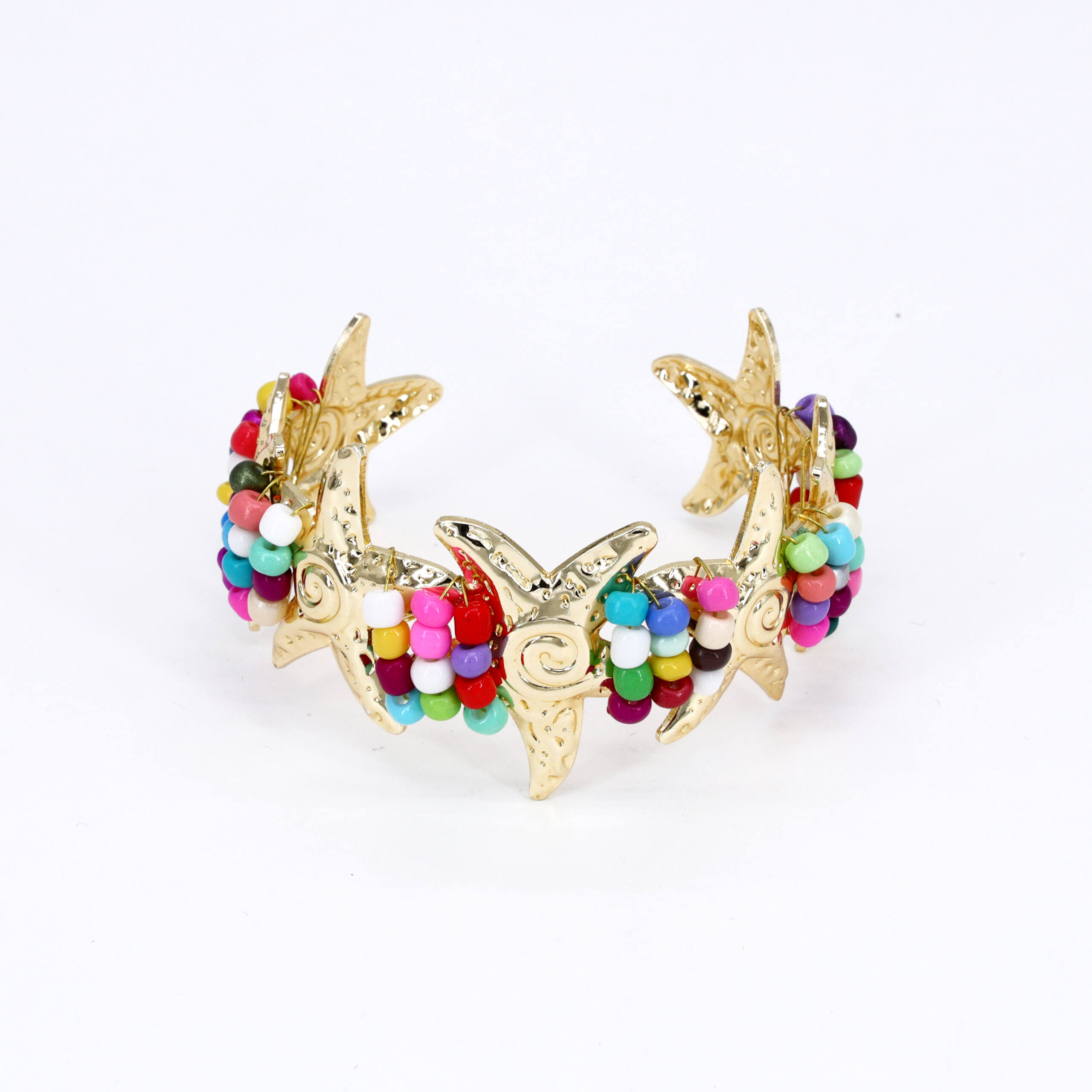 Mosaic Peacock Celebration Cuff