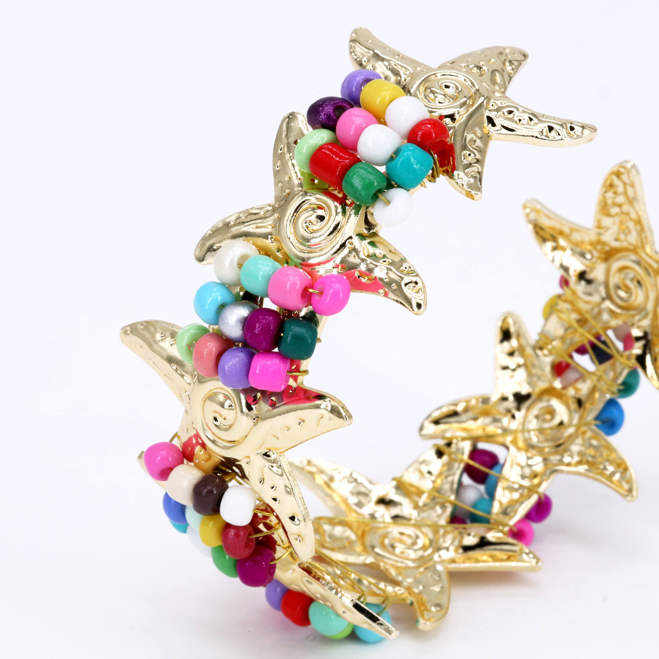 Mosaic Peacock Celebration Cuff