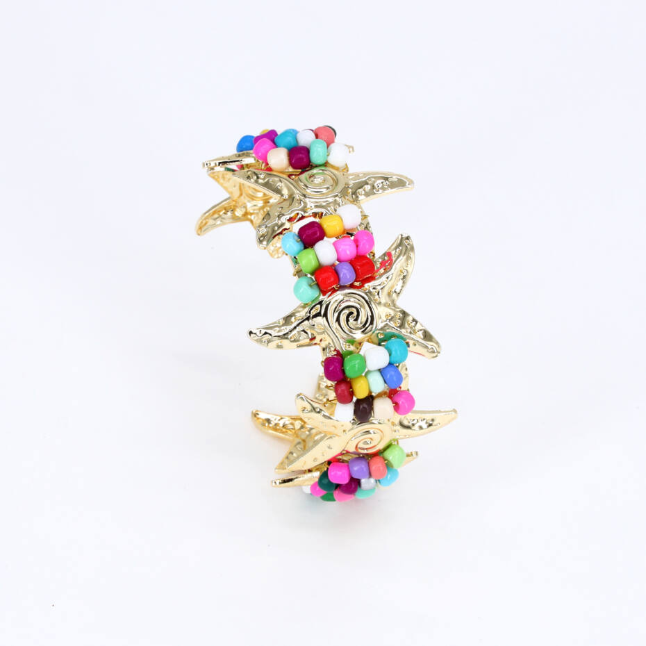 Mosaic Peacock Celebration Cuff