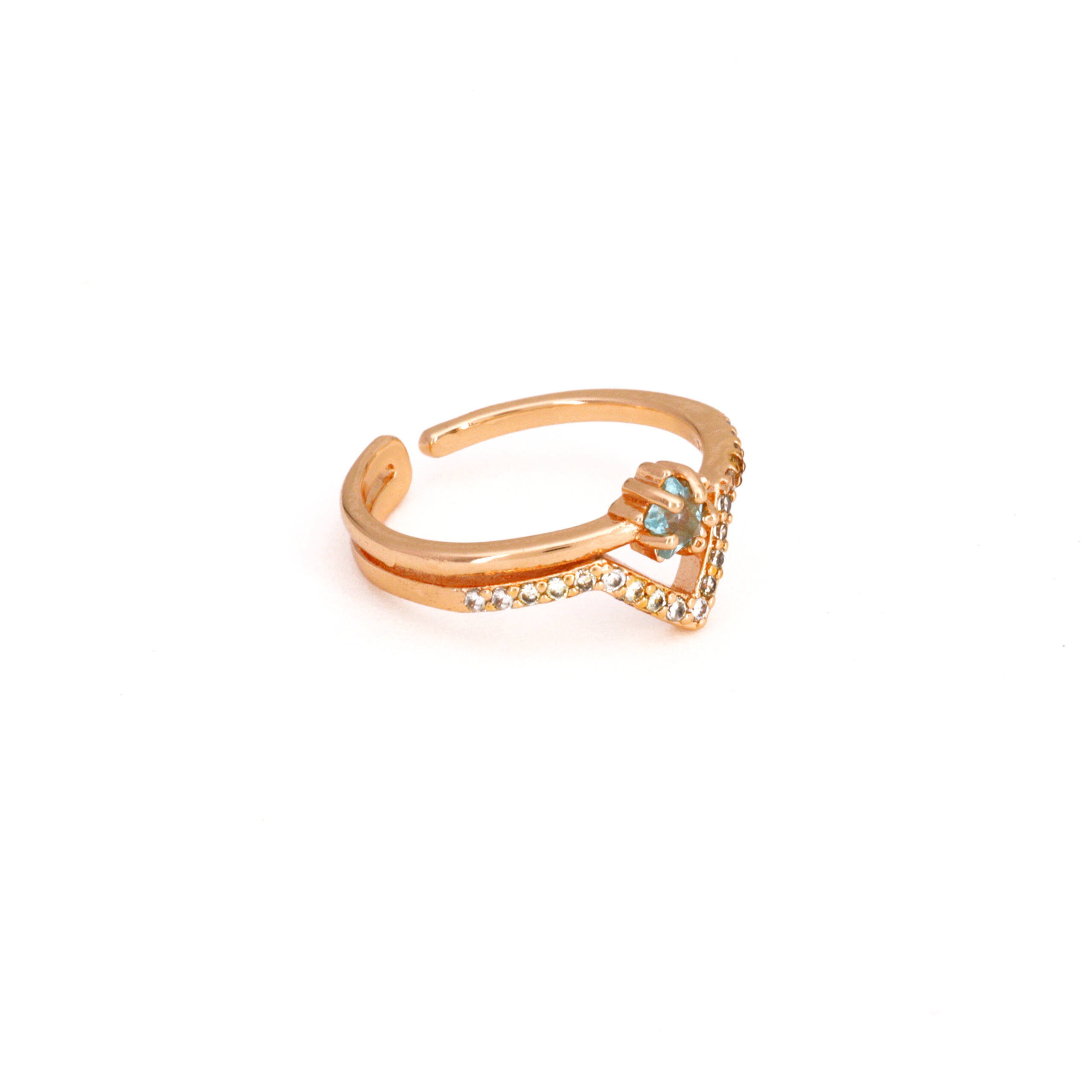 Rose Gold Chevron Nesting Ring