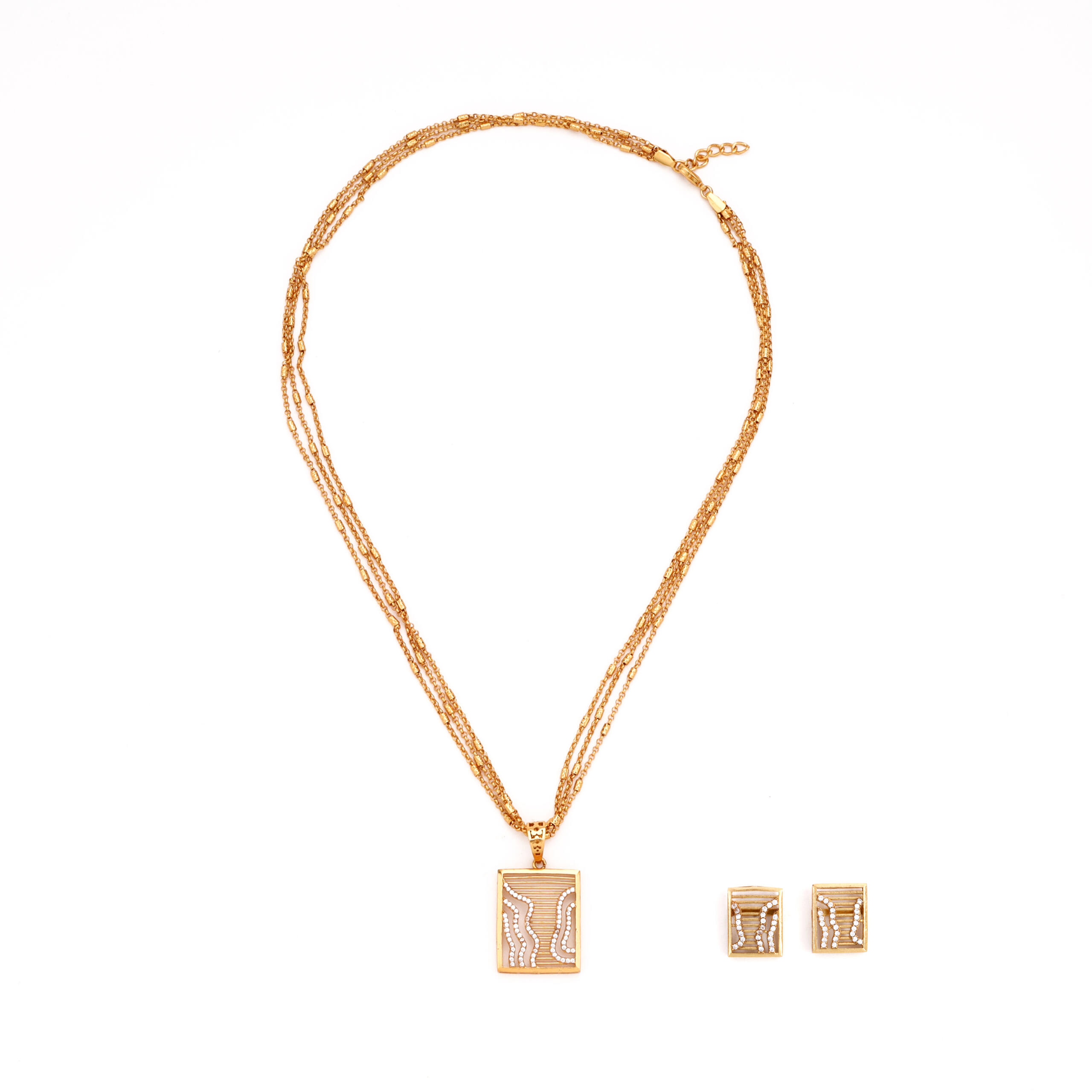 Serena Oval Gem Pendant Set