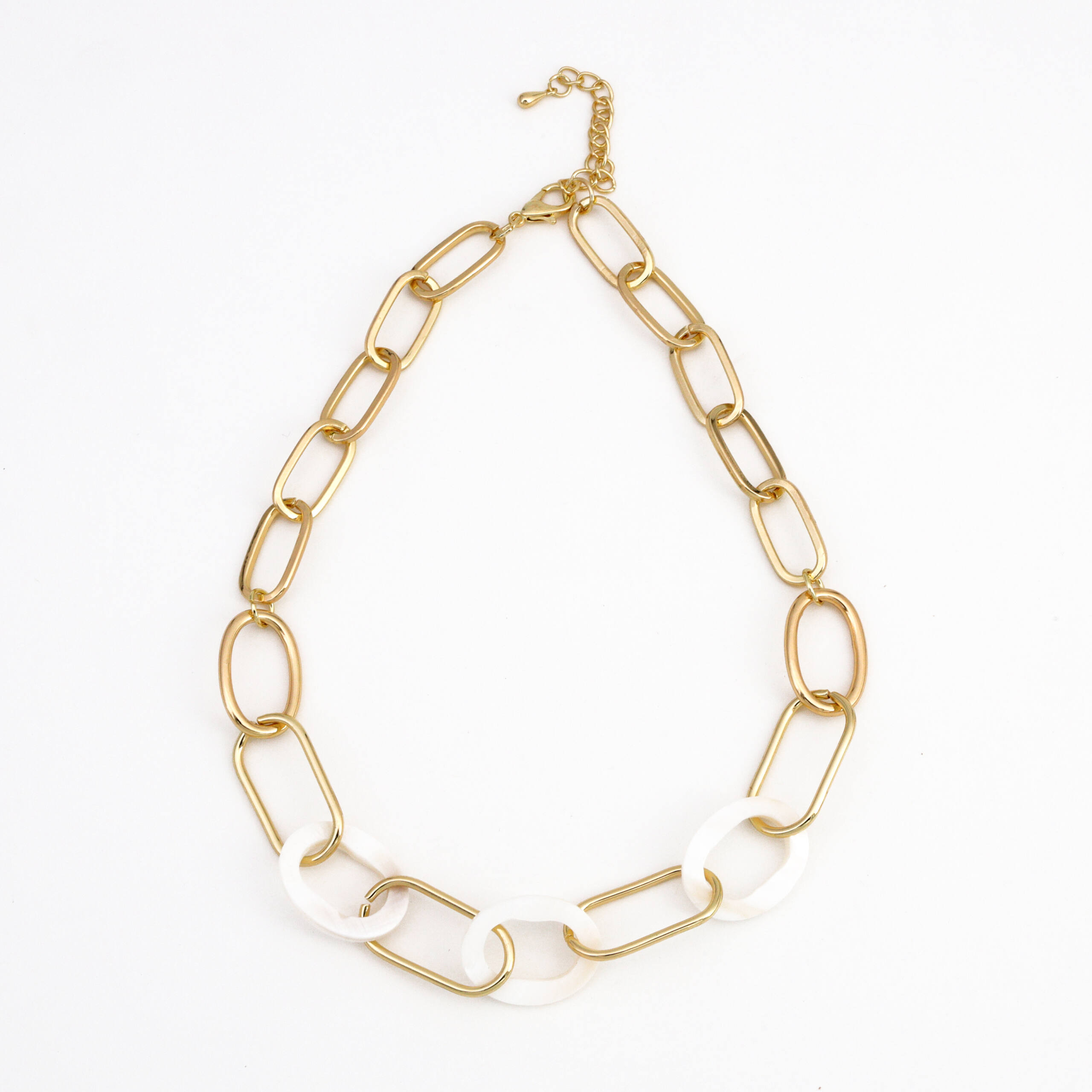 Serene Crystal Link Necklace