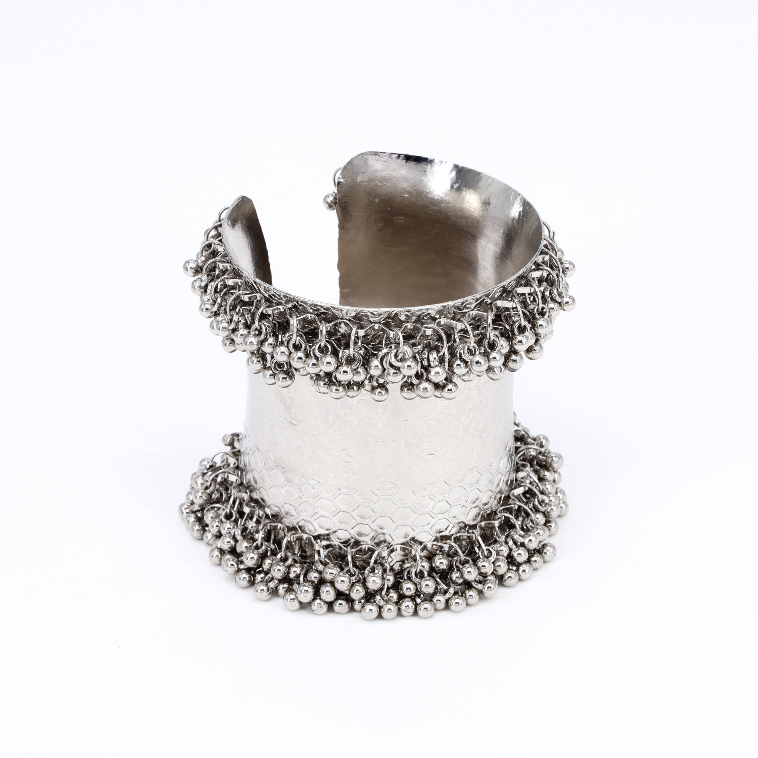 Silver Openwork Heritage Cuff