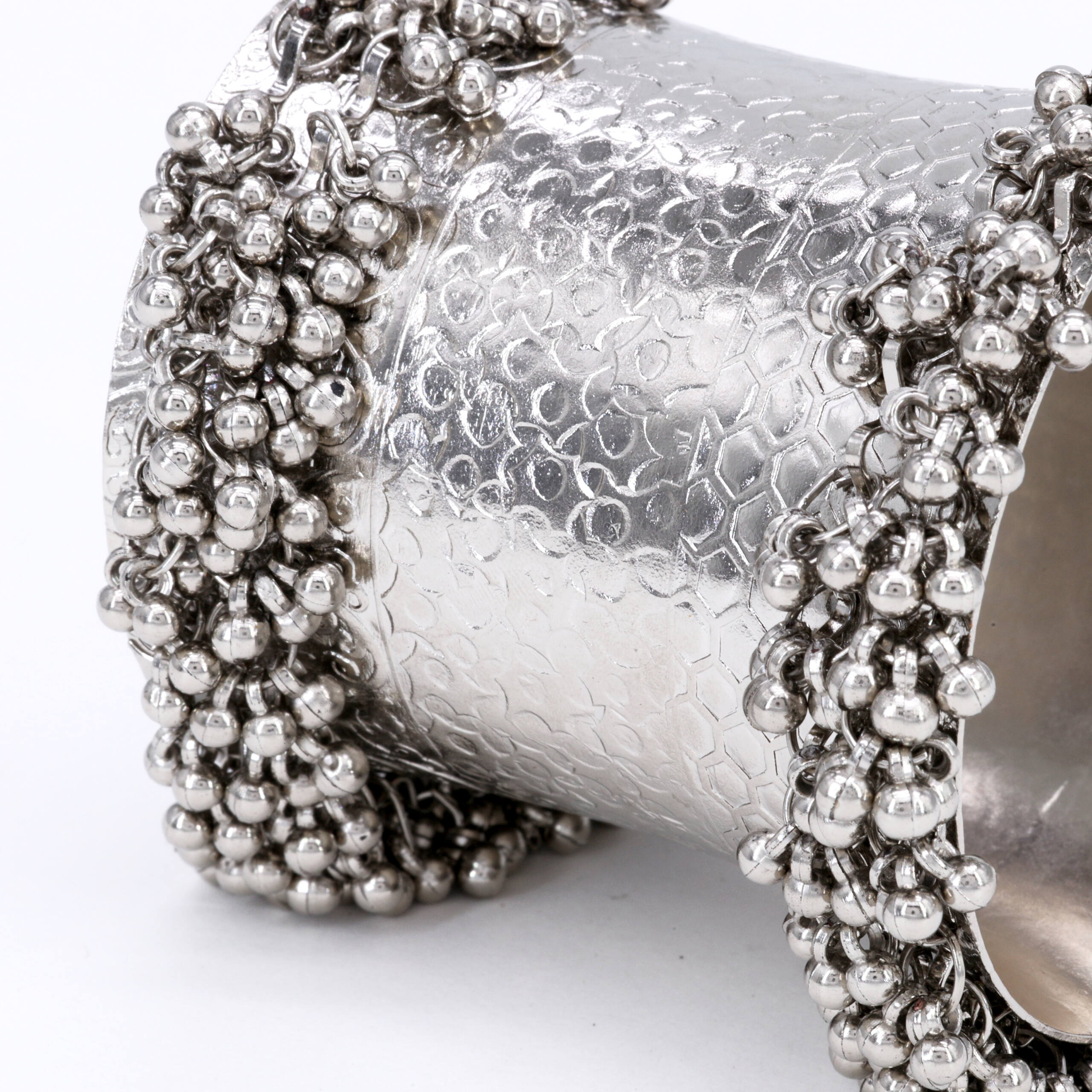 Silver Openwork Heritage Cuff