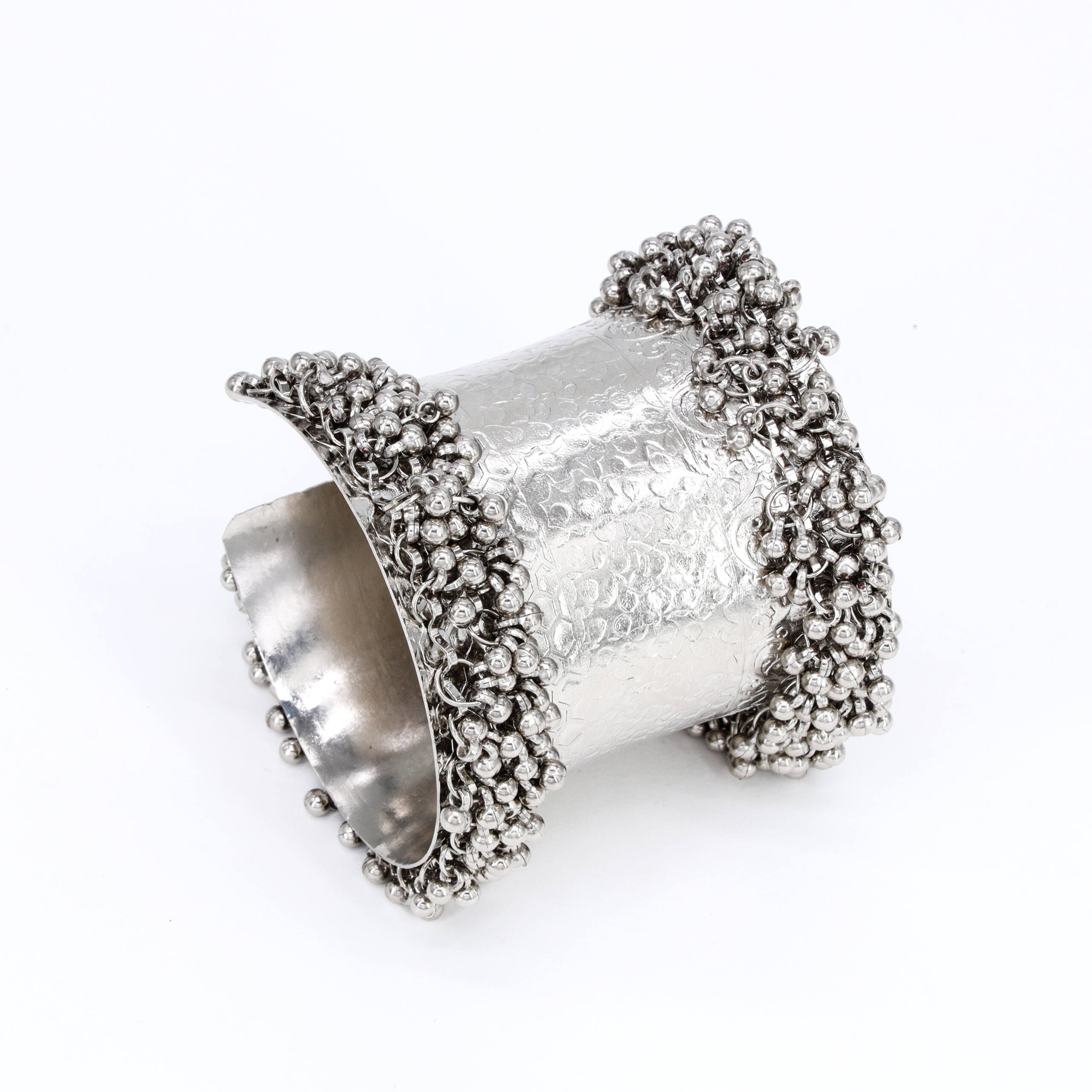 Silver Openwork Heritage Cuff