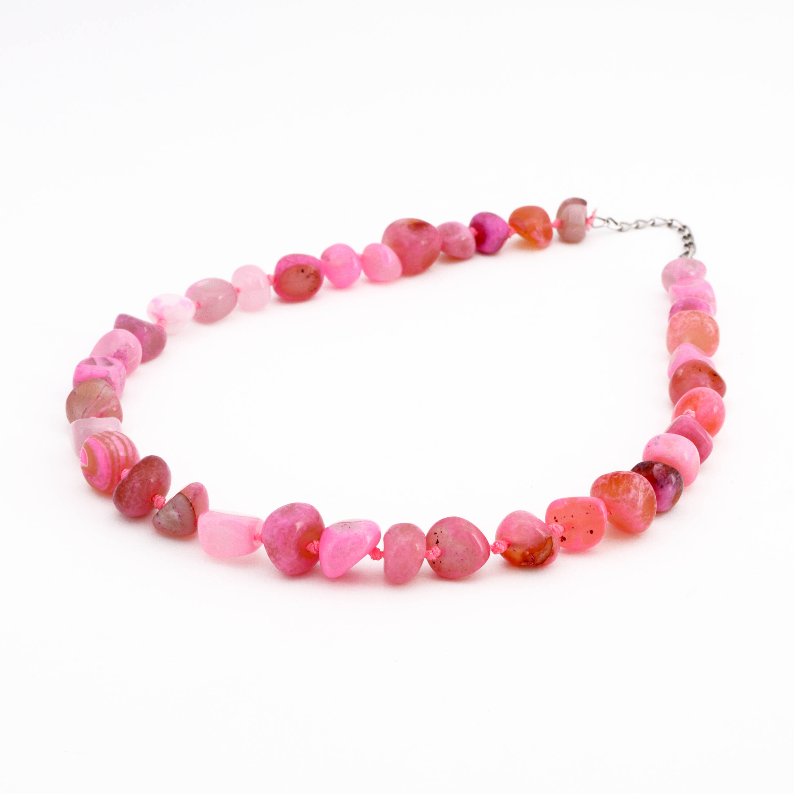 Smoky Crystal Bead Necklace