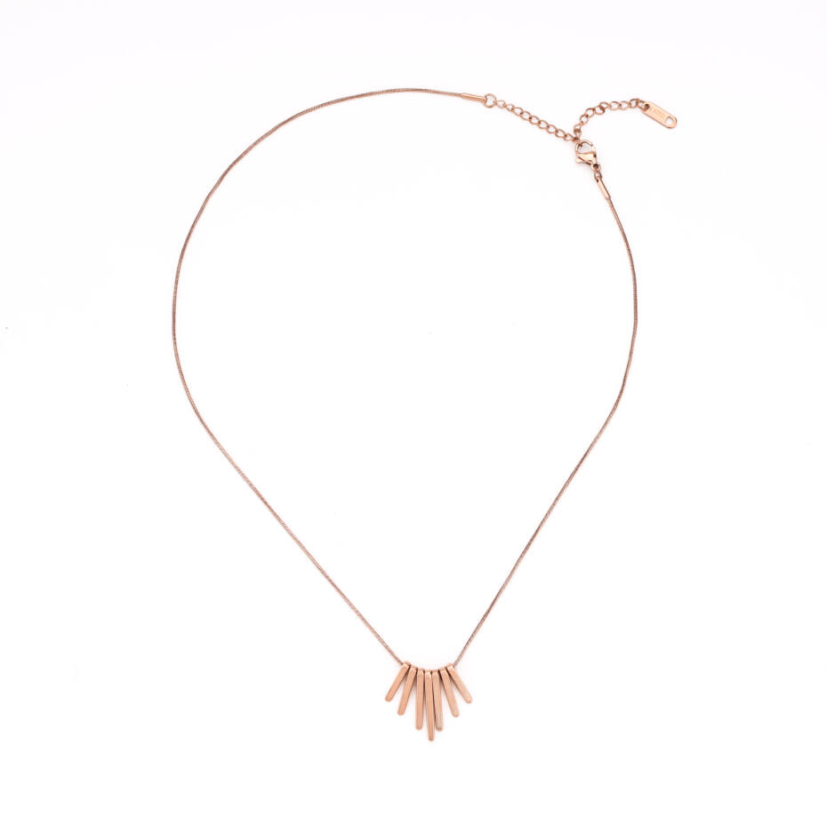 The Aurora Graduated Fringe Spike Necklace