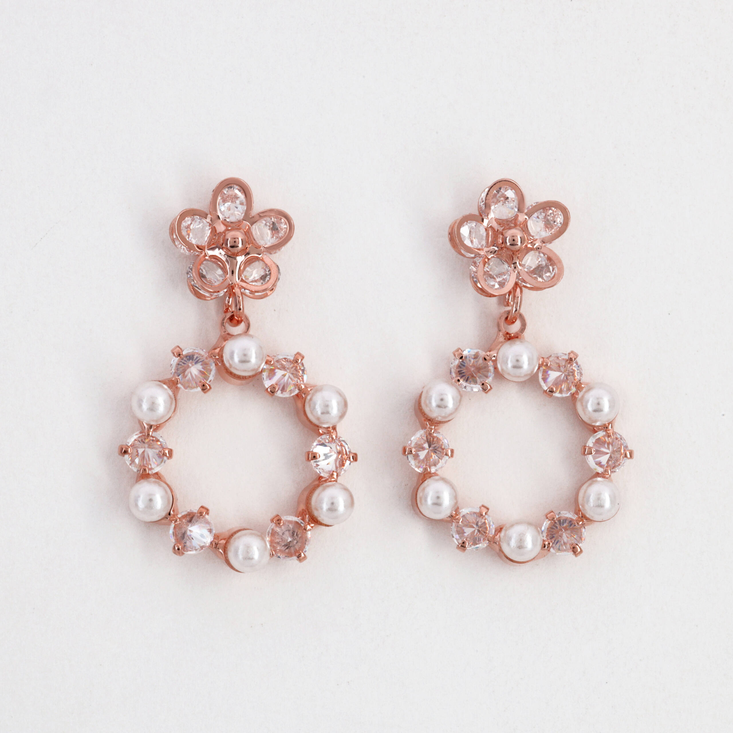 The Blooming Crystal Cascade Earrings