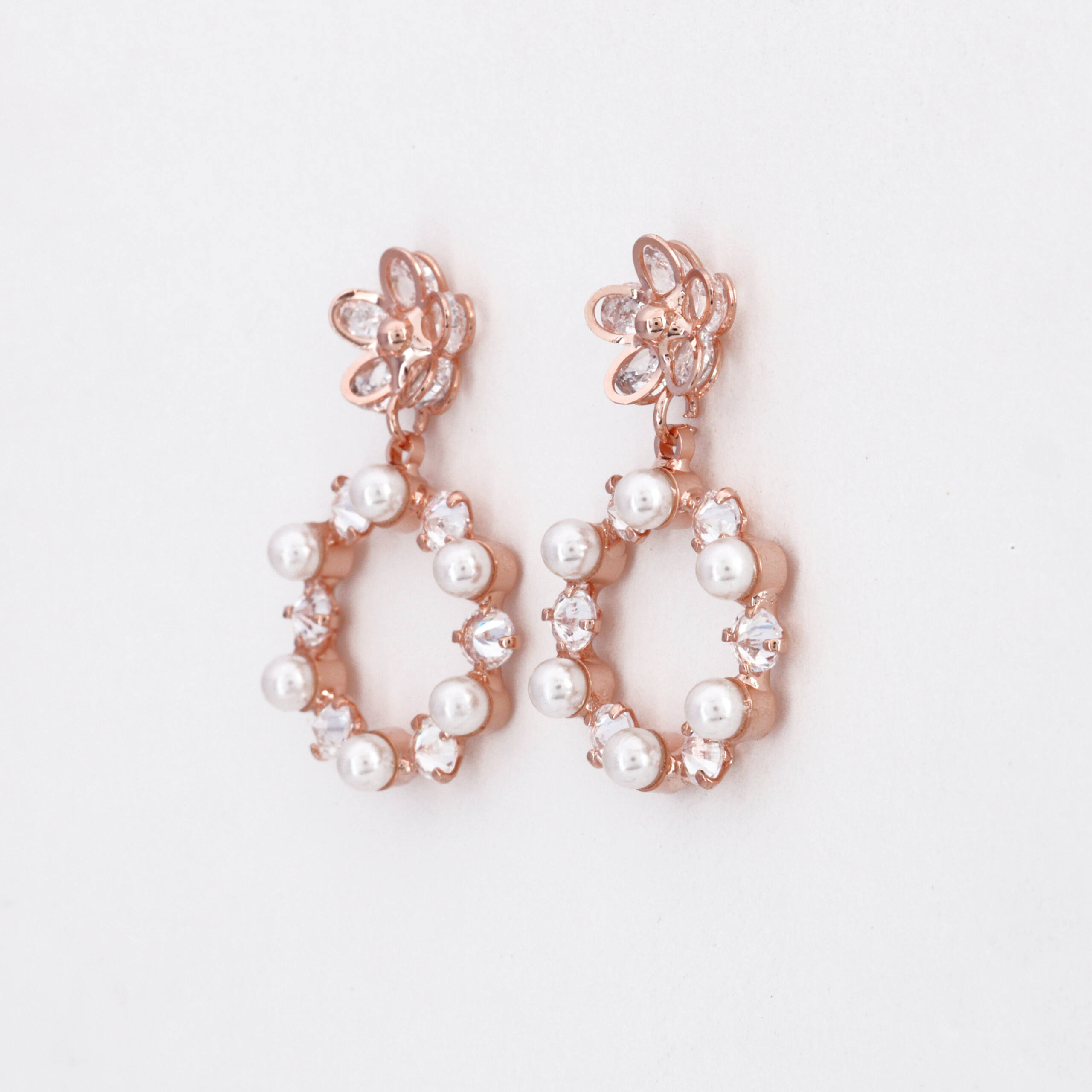 The Blooming Crystal Cascade Earrings