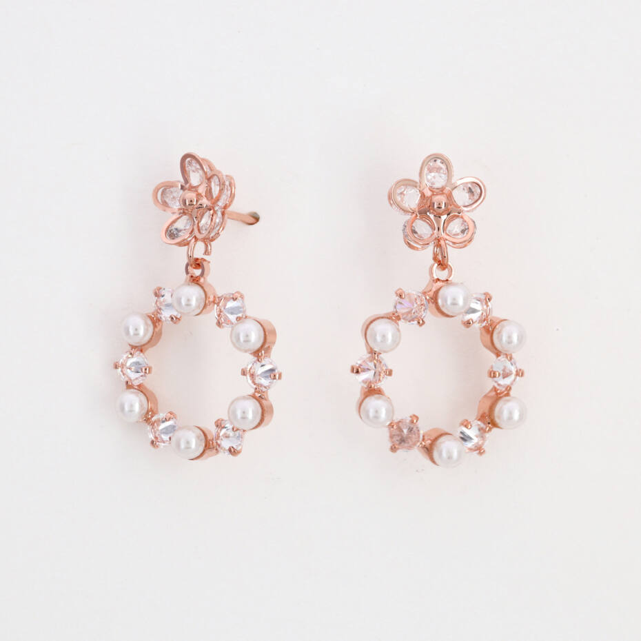 The Blooming Crystal Cascade Earrings