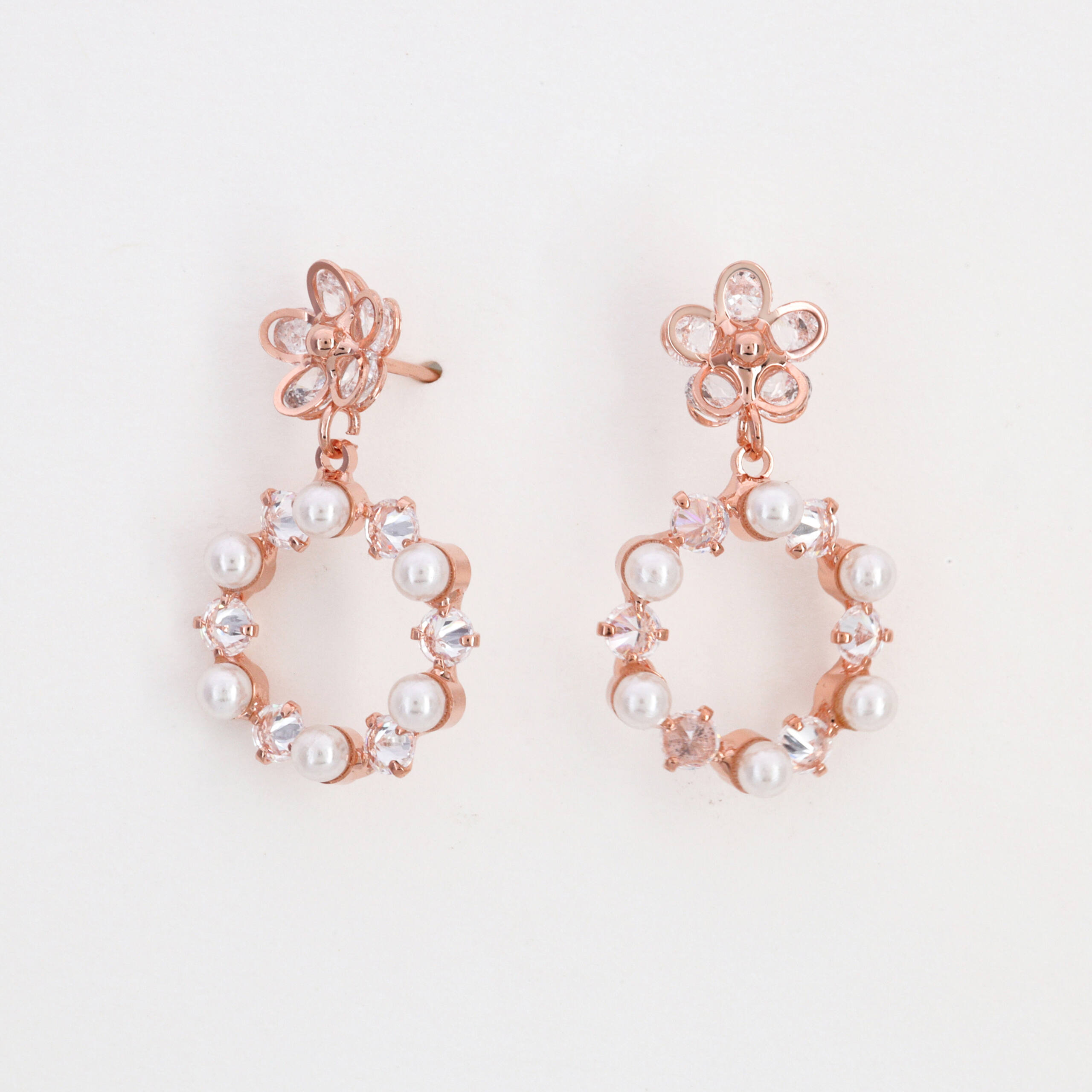 The Blooming Crystal Cascade Earrings