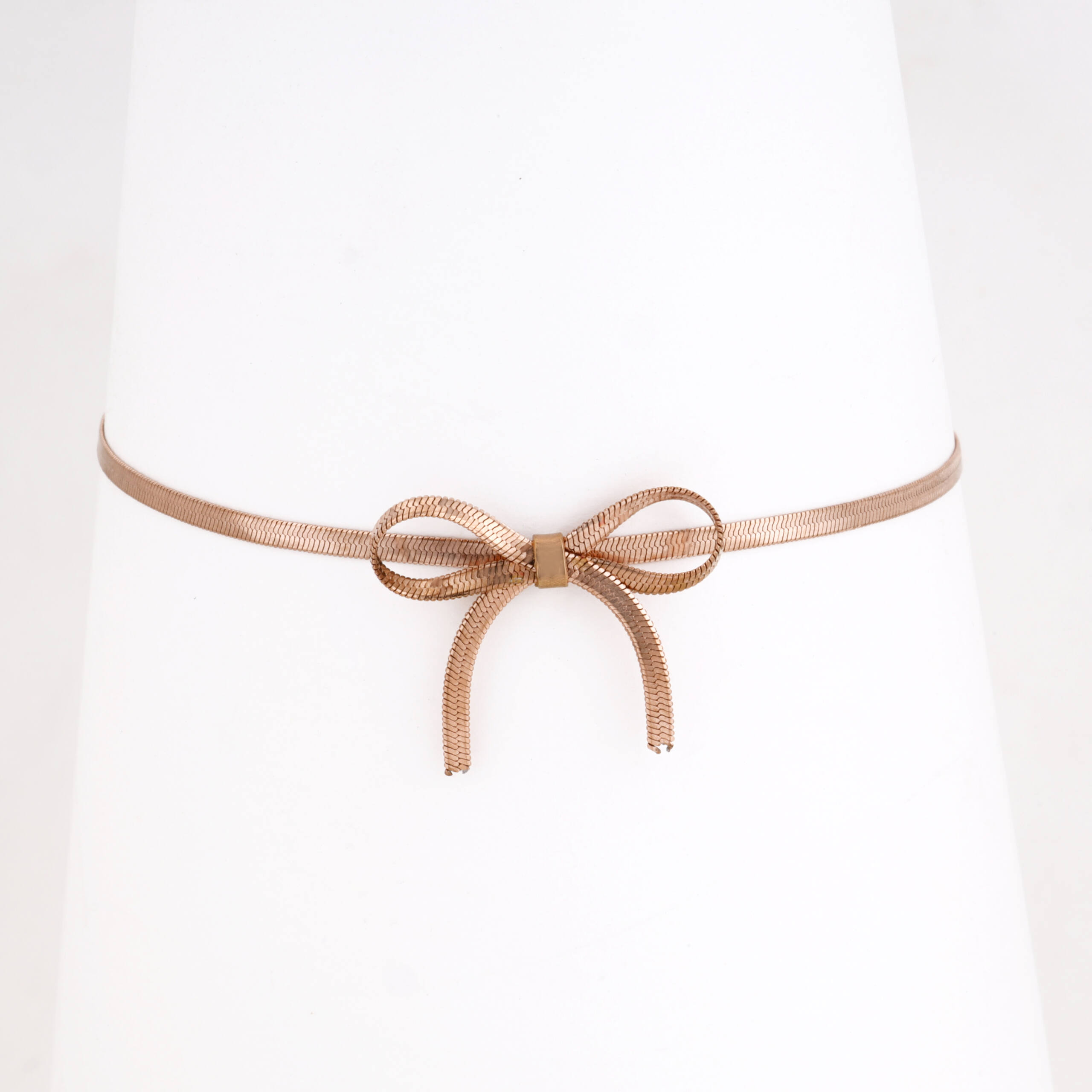 The Blush Pav and Bow Bracelet