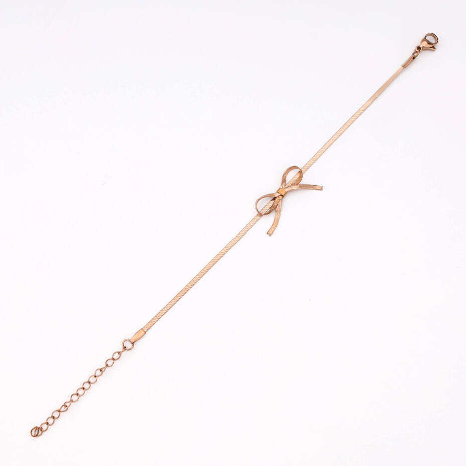 The Blush Pav and Bow Bracelet
