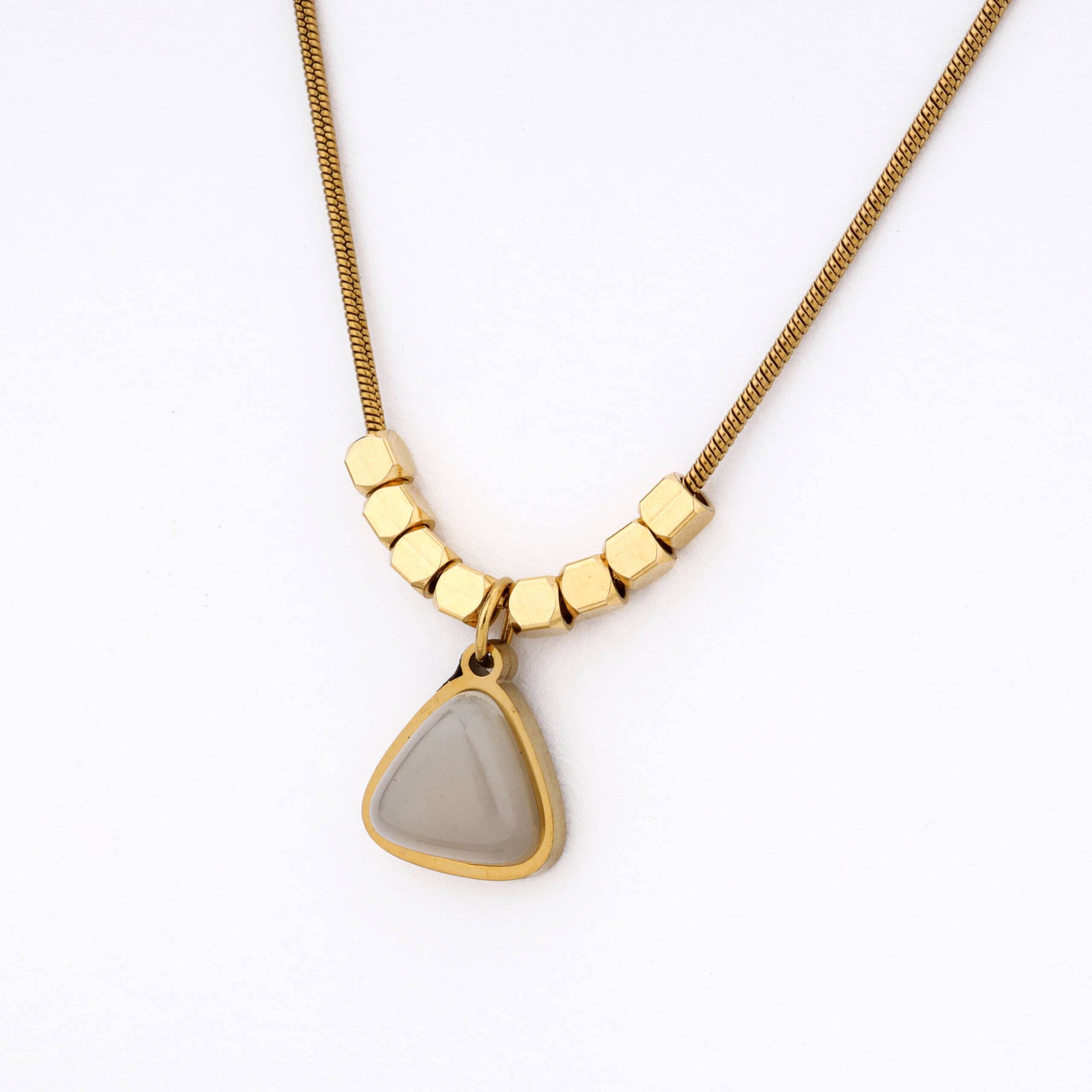 The Desert Quartz Geometric Pendant