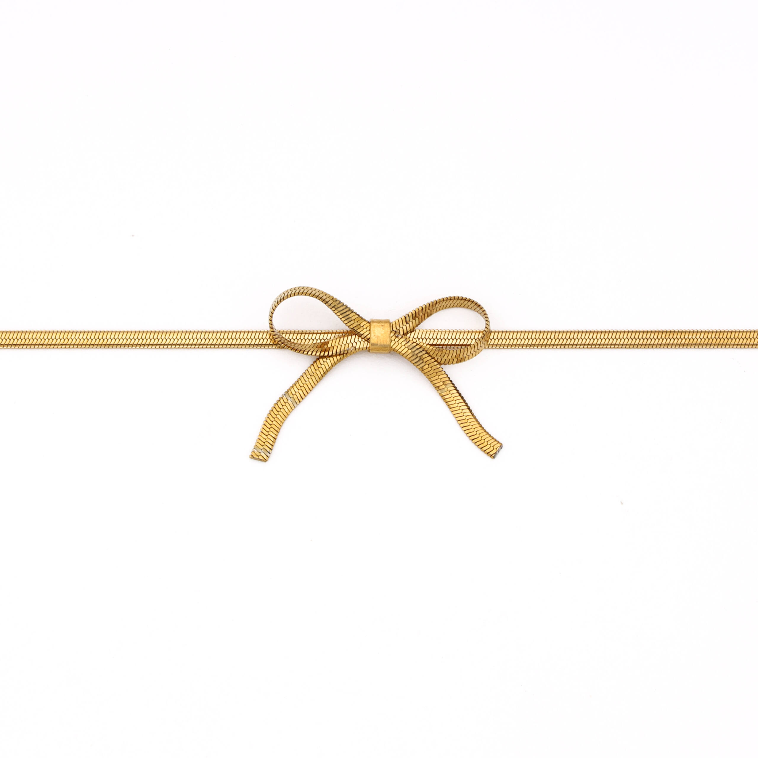 The Gilded Pav and Bow Bracelet