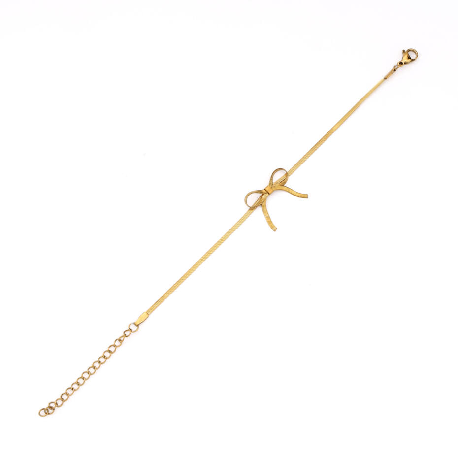 The Gilded Pav and Bow Bracelet