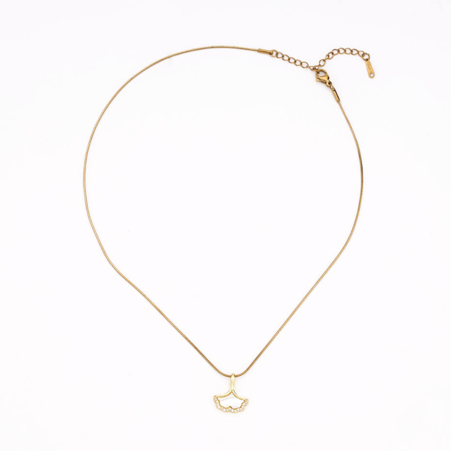The Ginkgo Aura Silhouette Necklace