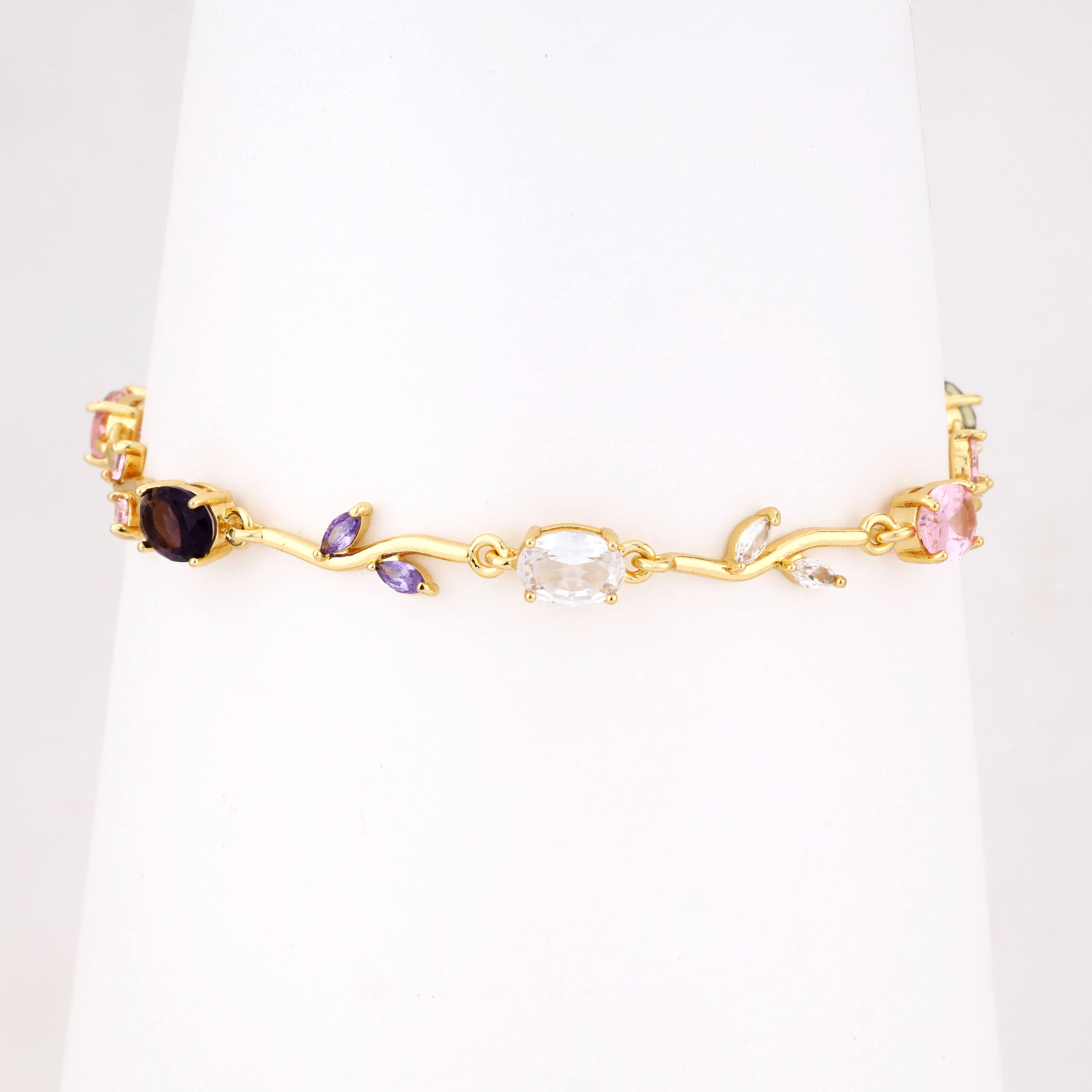 The Golden Amethyst Vine Bracelet