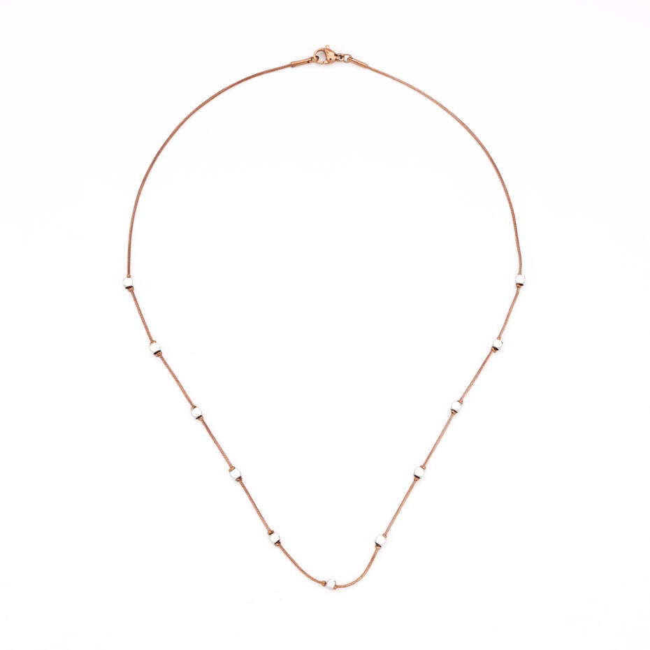 The Horizon Minimalist Disc Station Necklace
