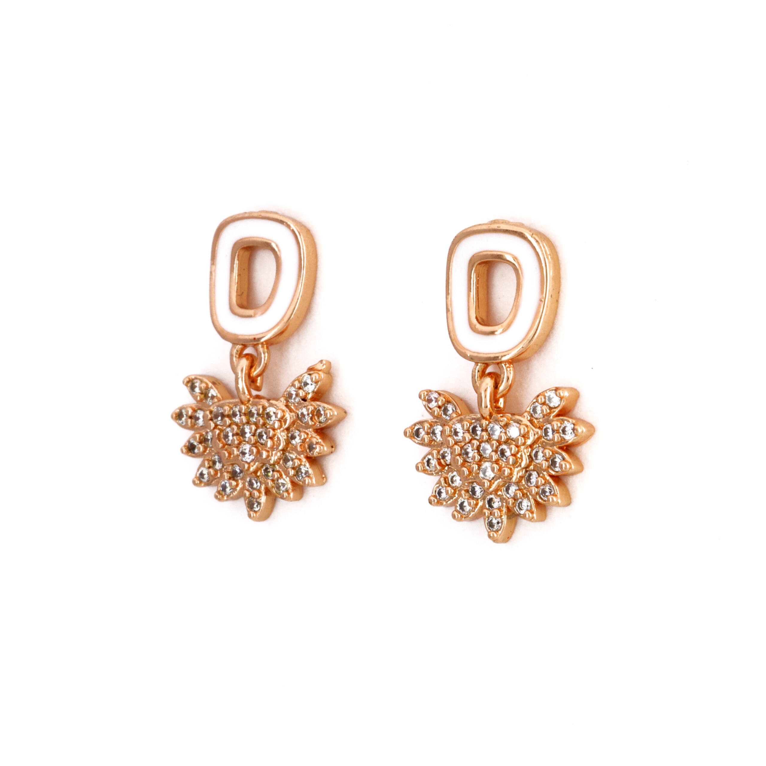 The Sovereign Monogram Halo Earrings