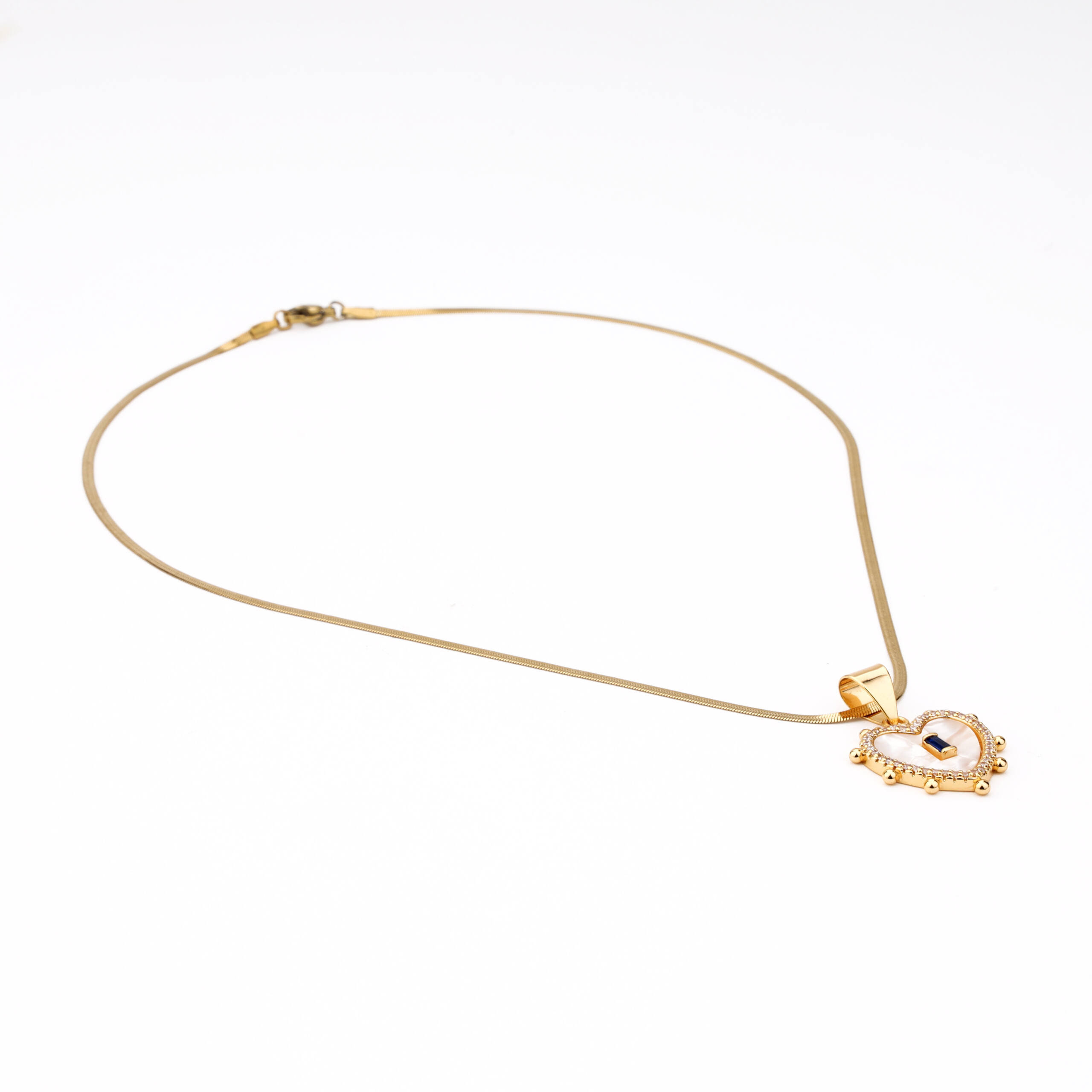The Sovereign Monogram Heart Necklace ? Letter A