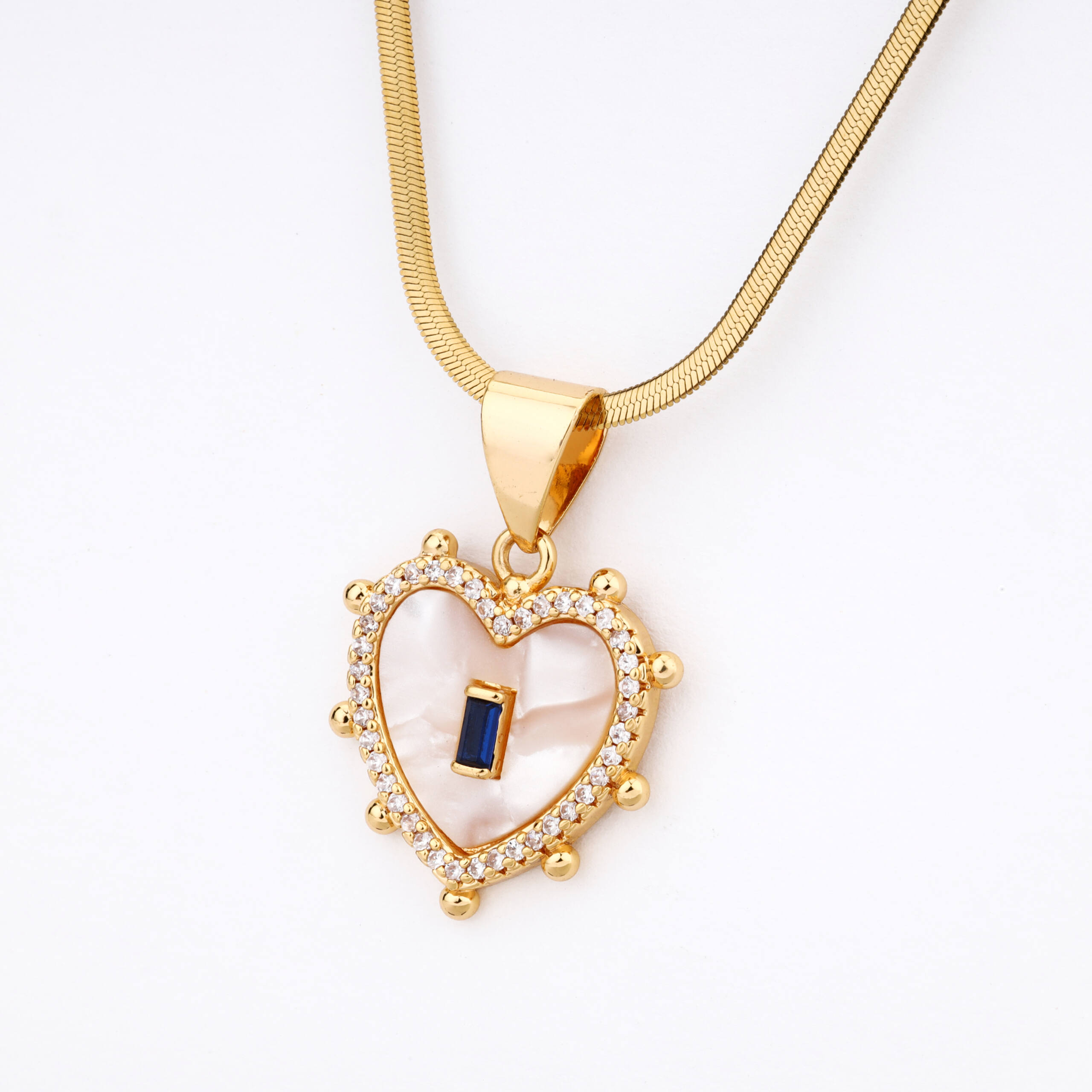 The Sovereign Monogram Heart Necklace ? Letter A