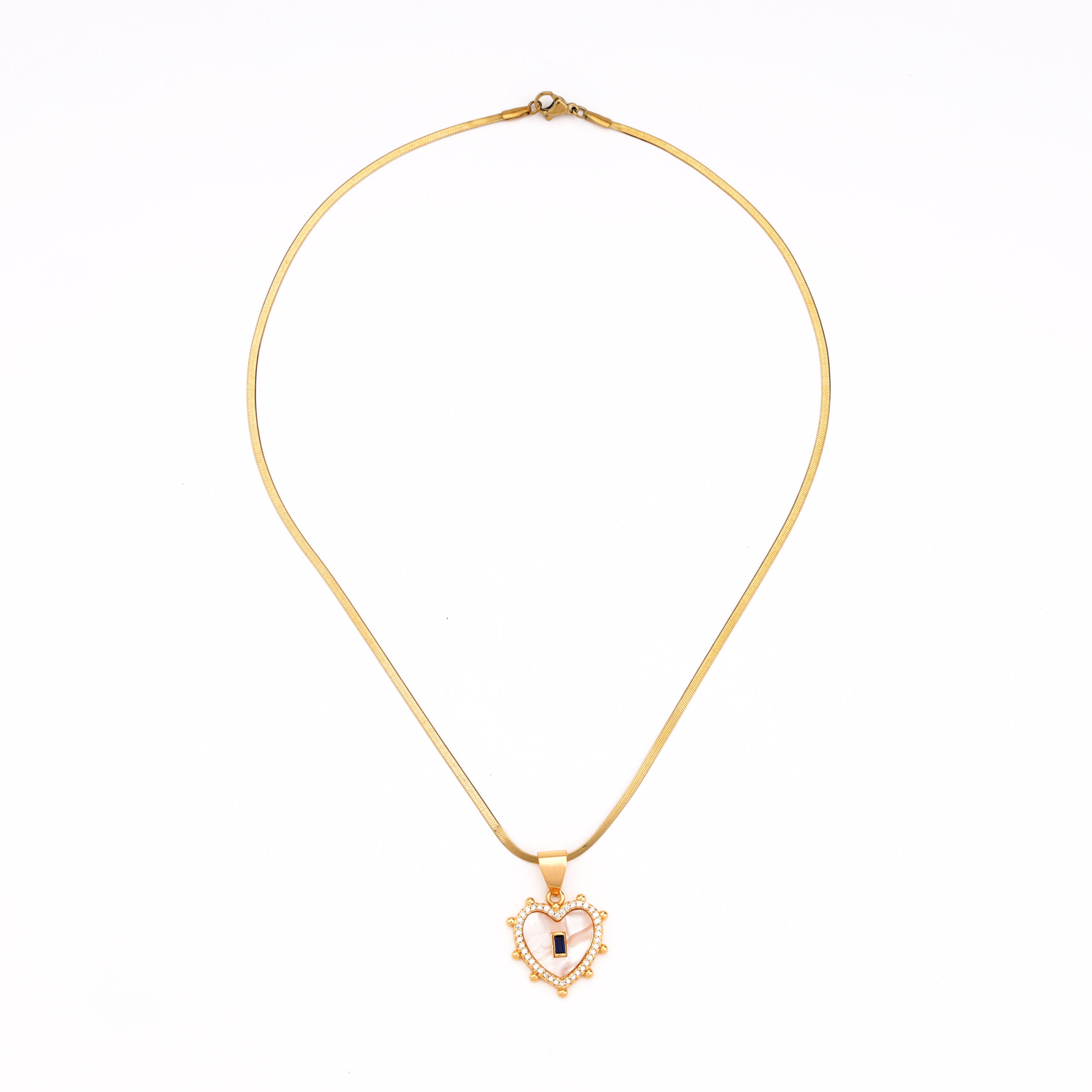 The Sovereign Monogram Heart Necklace ? Letter A