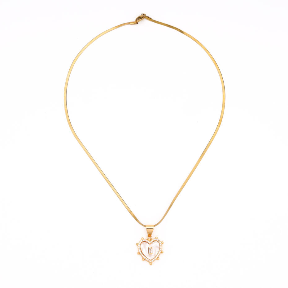 The Sovereign Monogram Heart Necklace ? Letter B