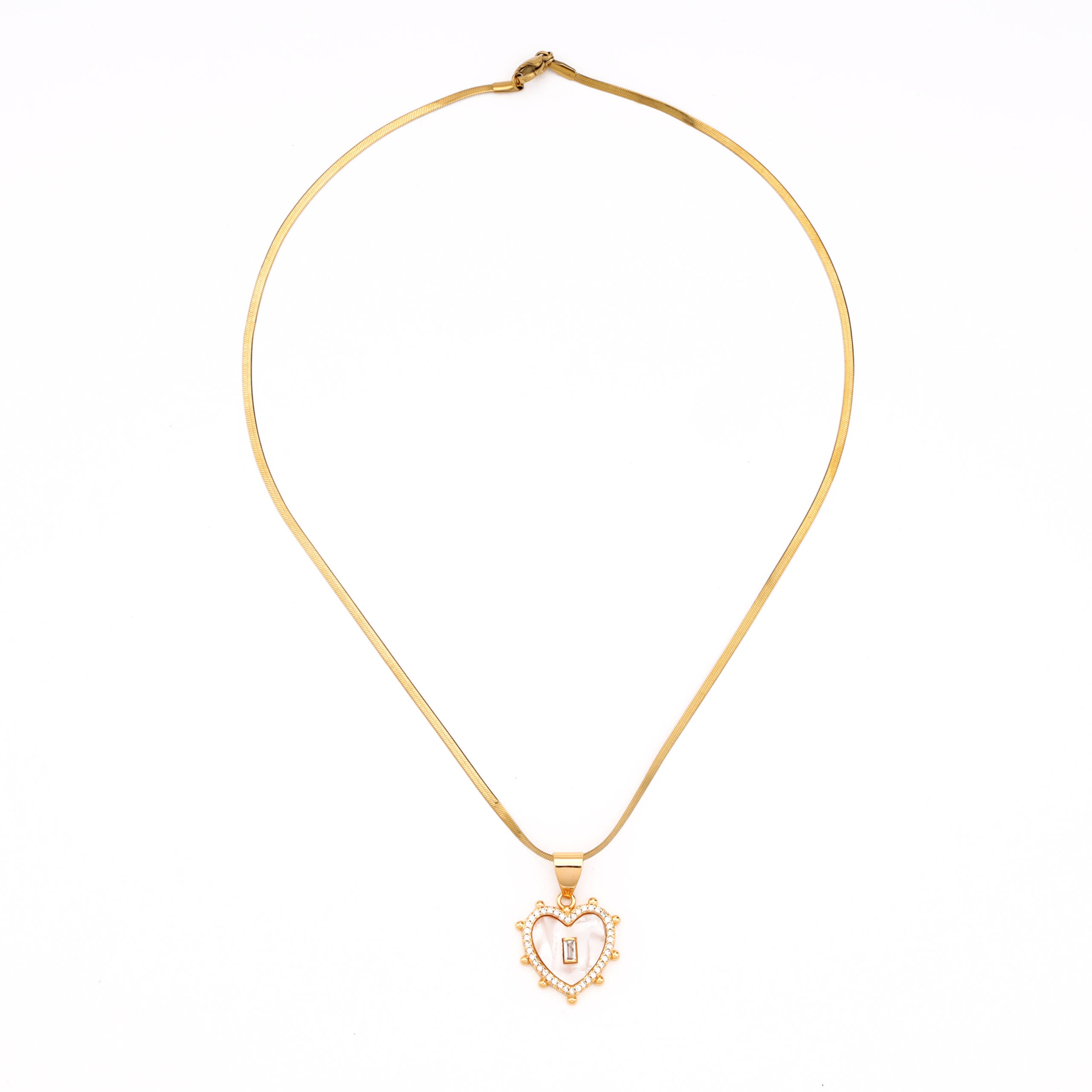 The Sovereign Monogram Heart Necklace ? Letter B