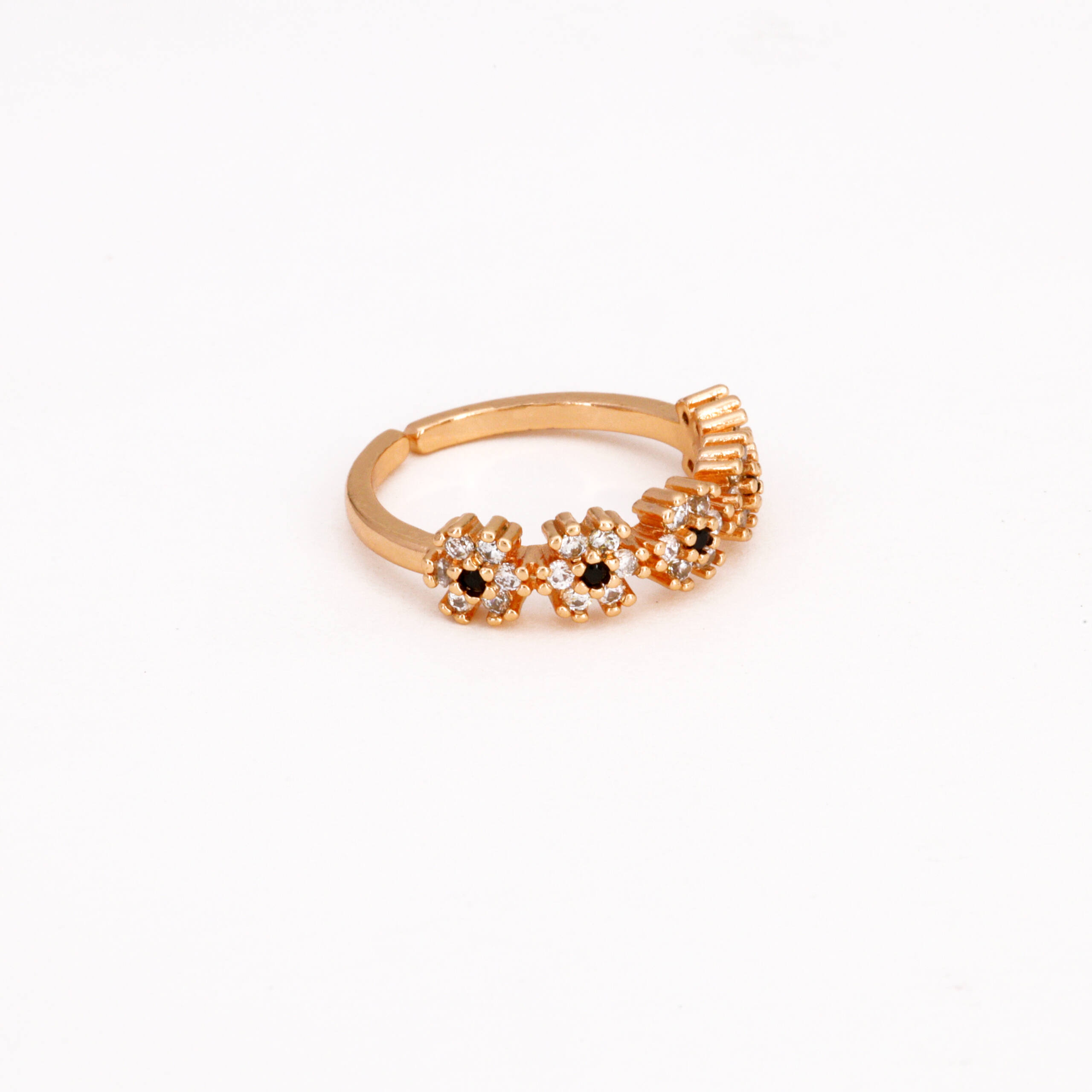 The Stella Alternating Crystal Ring