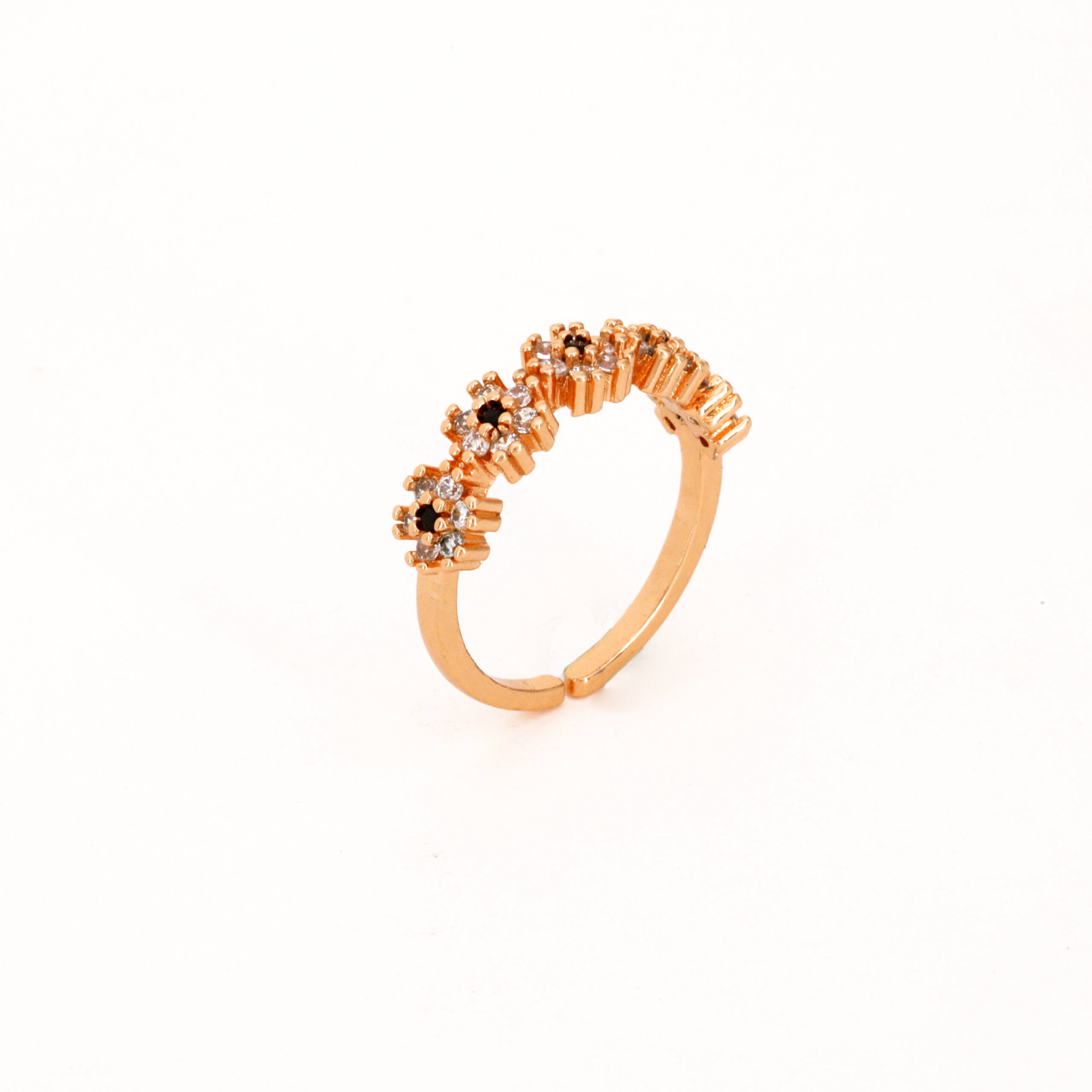 The Stella Alternating Crystal Ring