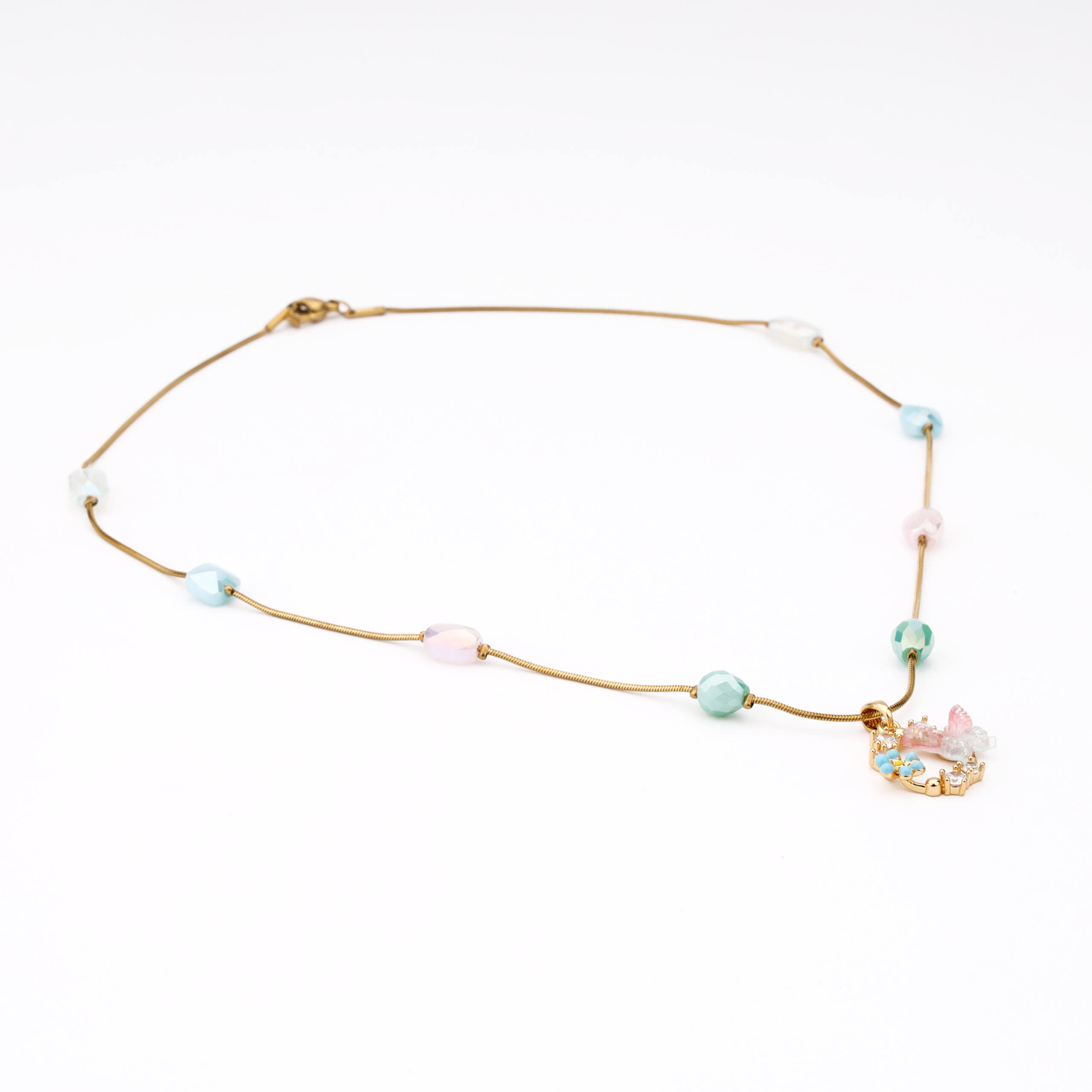 The Teal Blossom Meadow Necklace