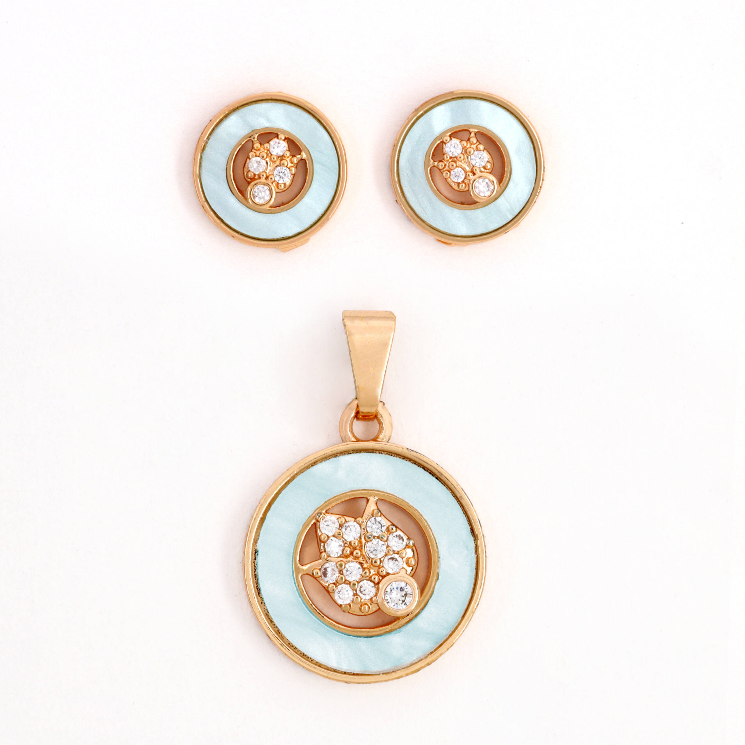 Turquoise Aura Medallion Set