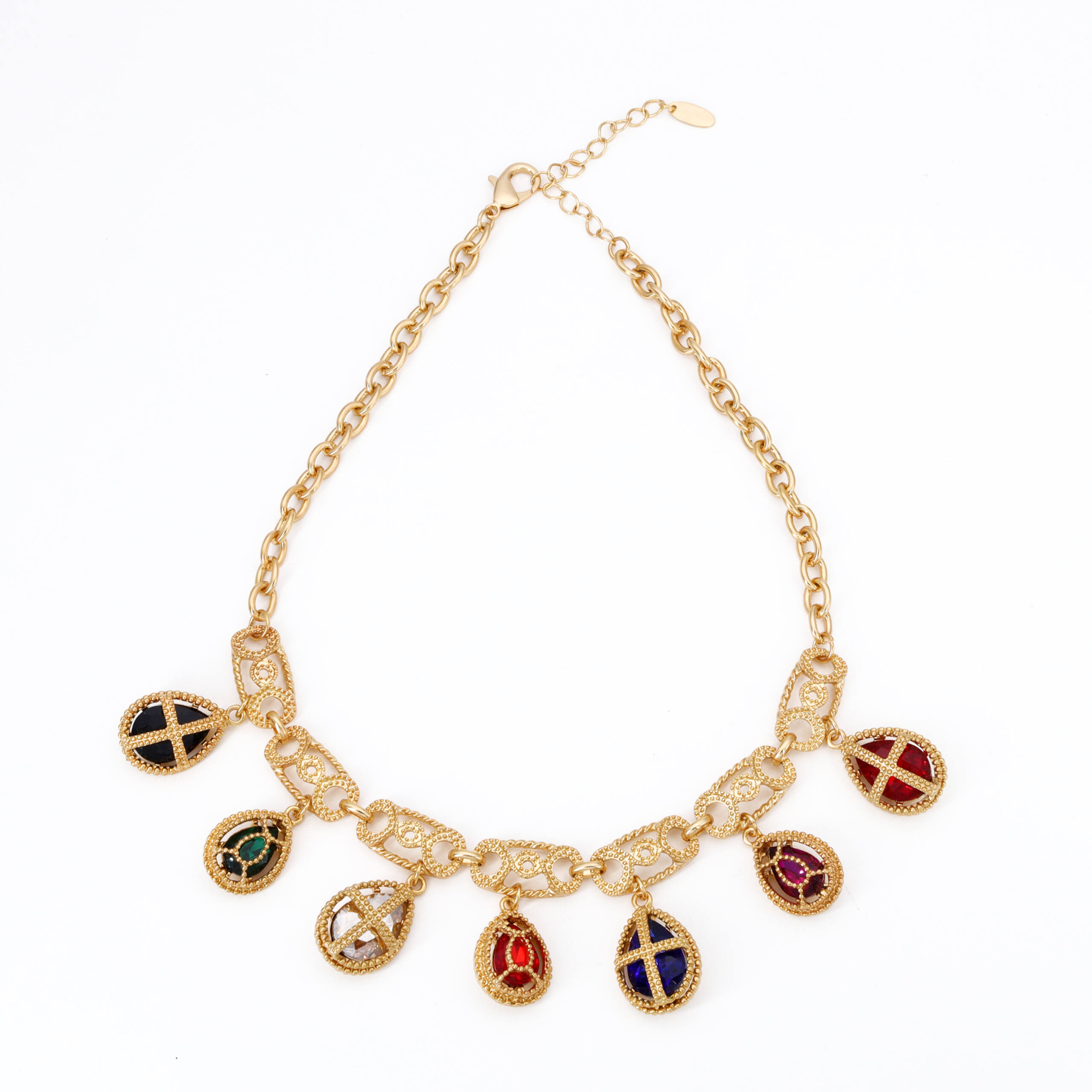 Amber Bloom Charm Necklace