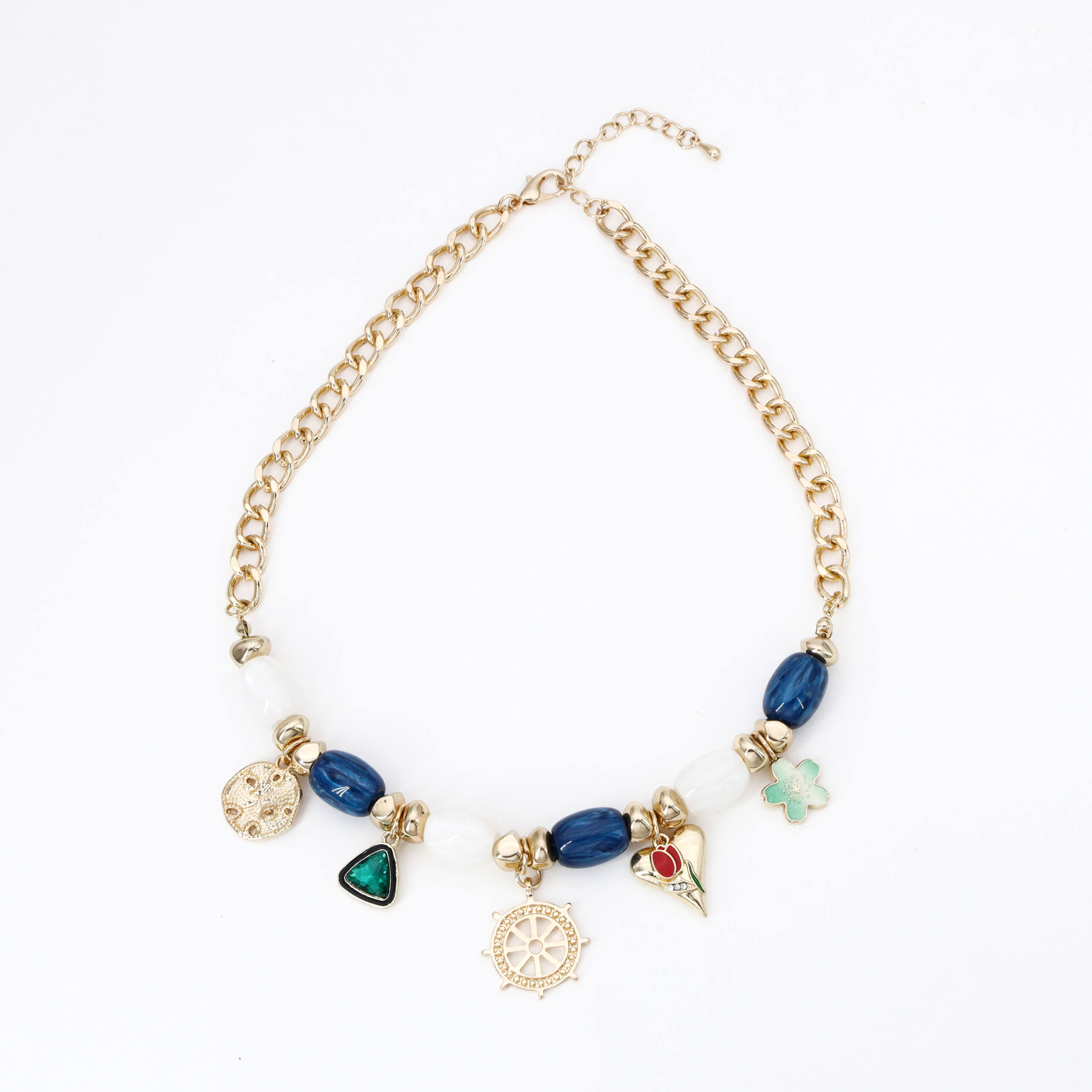 Azure Garden Charm Necklace
