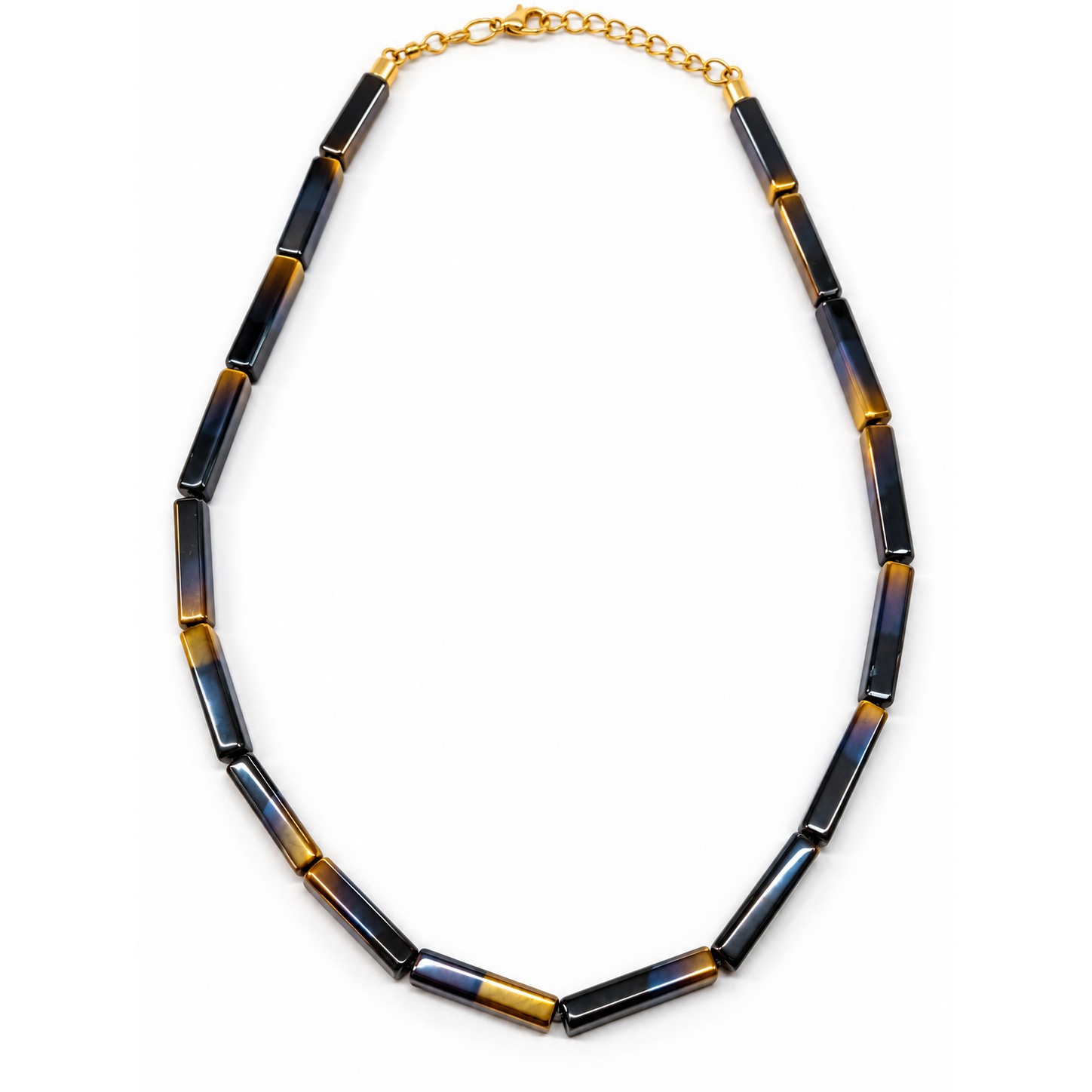 Black Beaded Minimal Necklace
