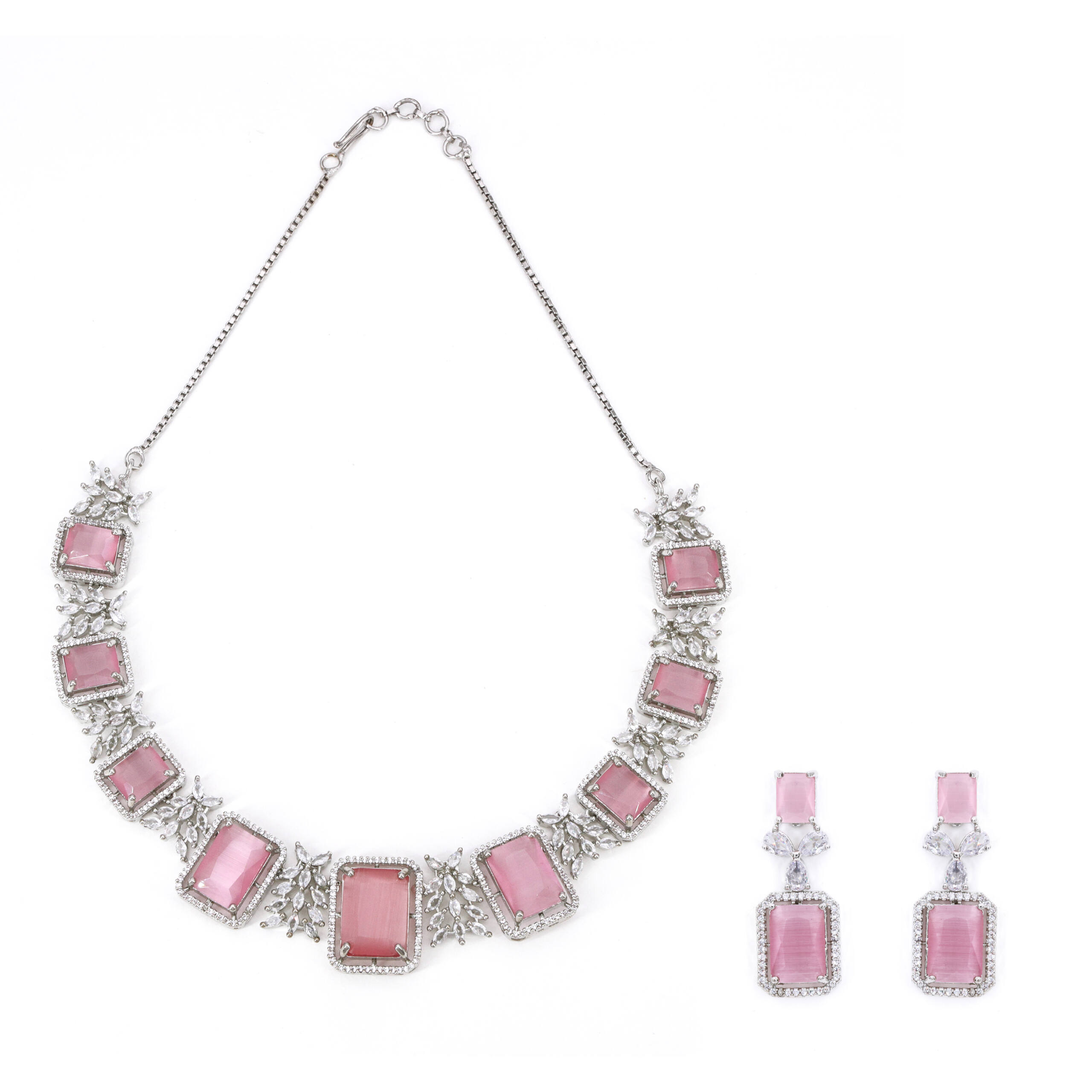 Blush Floral Necklace Set
